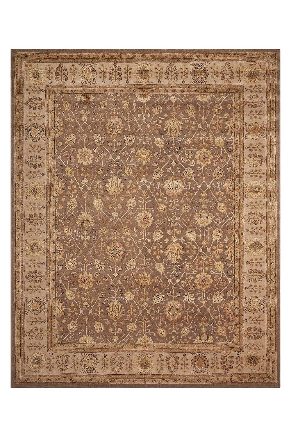 Nourison  Hand-tufted Area Rug Taupe 5'6" x 8'6" Contains Latex Silk, Wool Nature 5' x 8' Indoor Brown