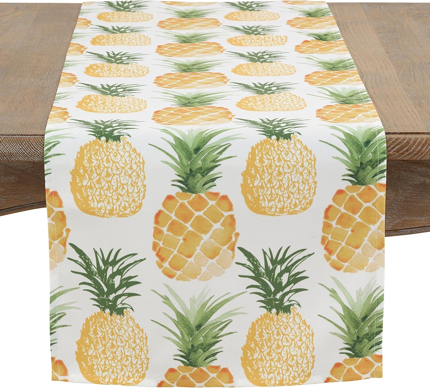 SARO  Pass the Pineapple Table Runner - Multi Color