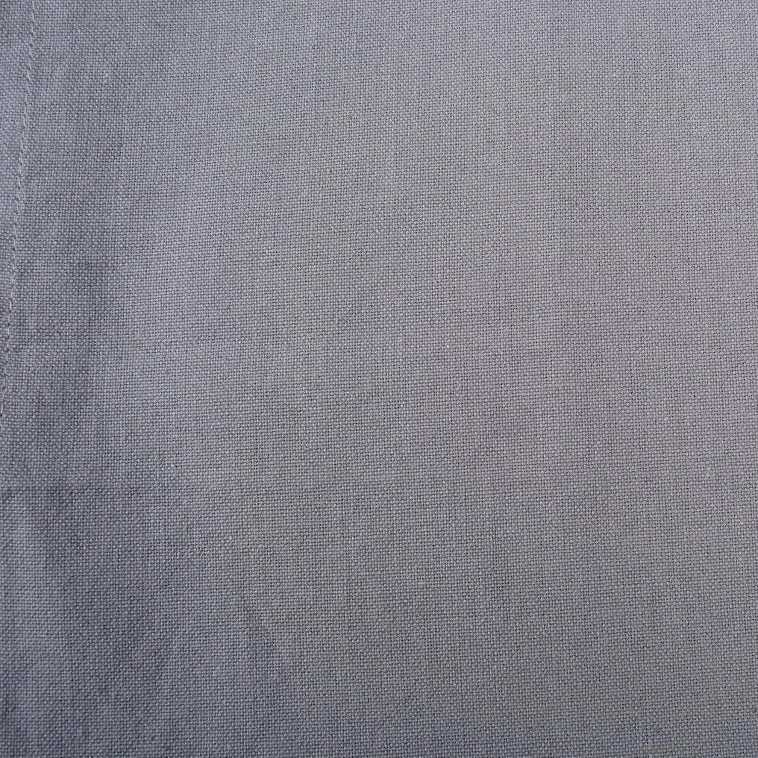 Design Imports  Solid Cotton Napkin Set 6 Piece, Gray, 20X20"