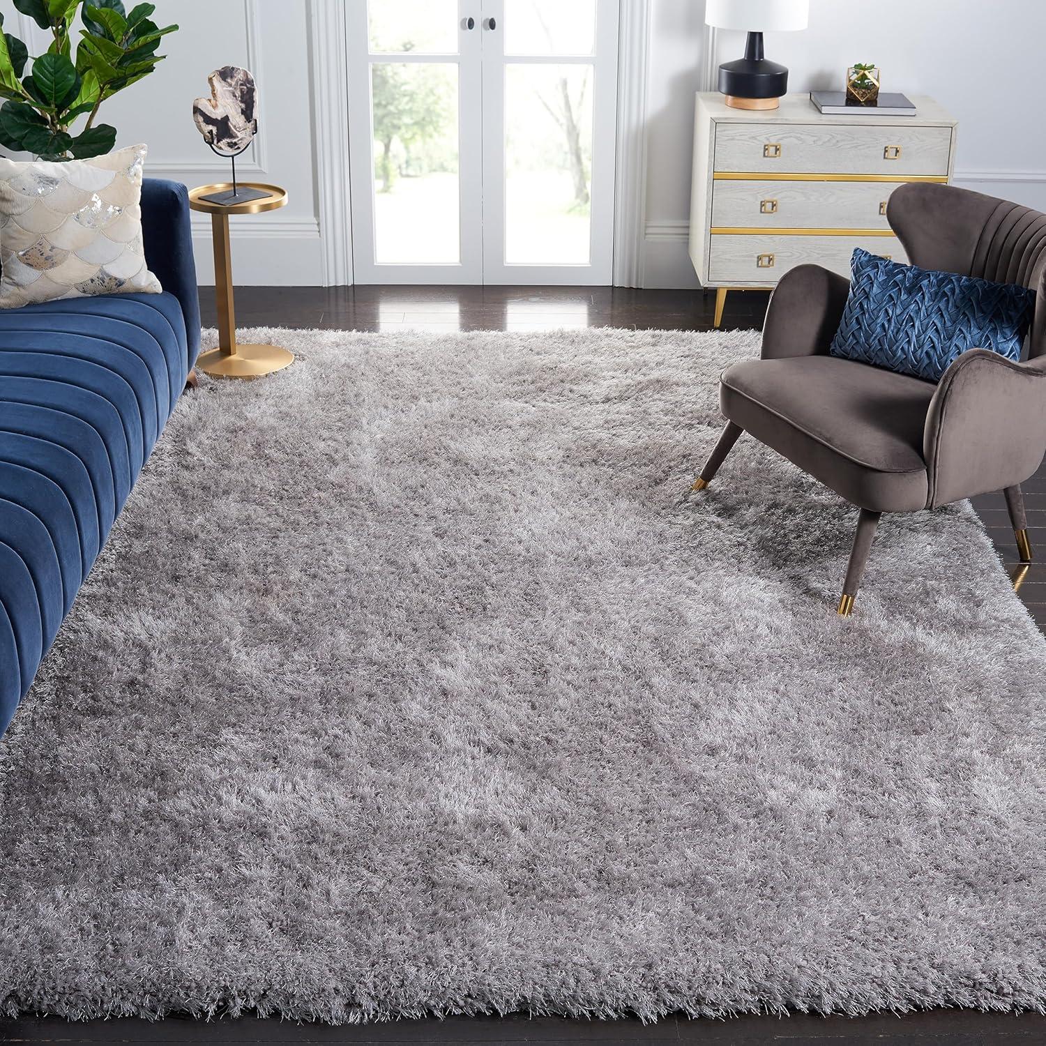 Gray 9' x 12' Handmade Tufted Shag Area Rug