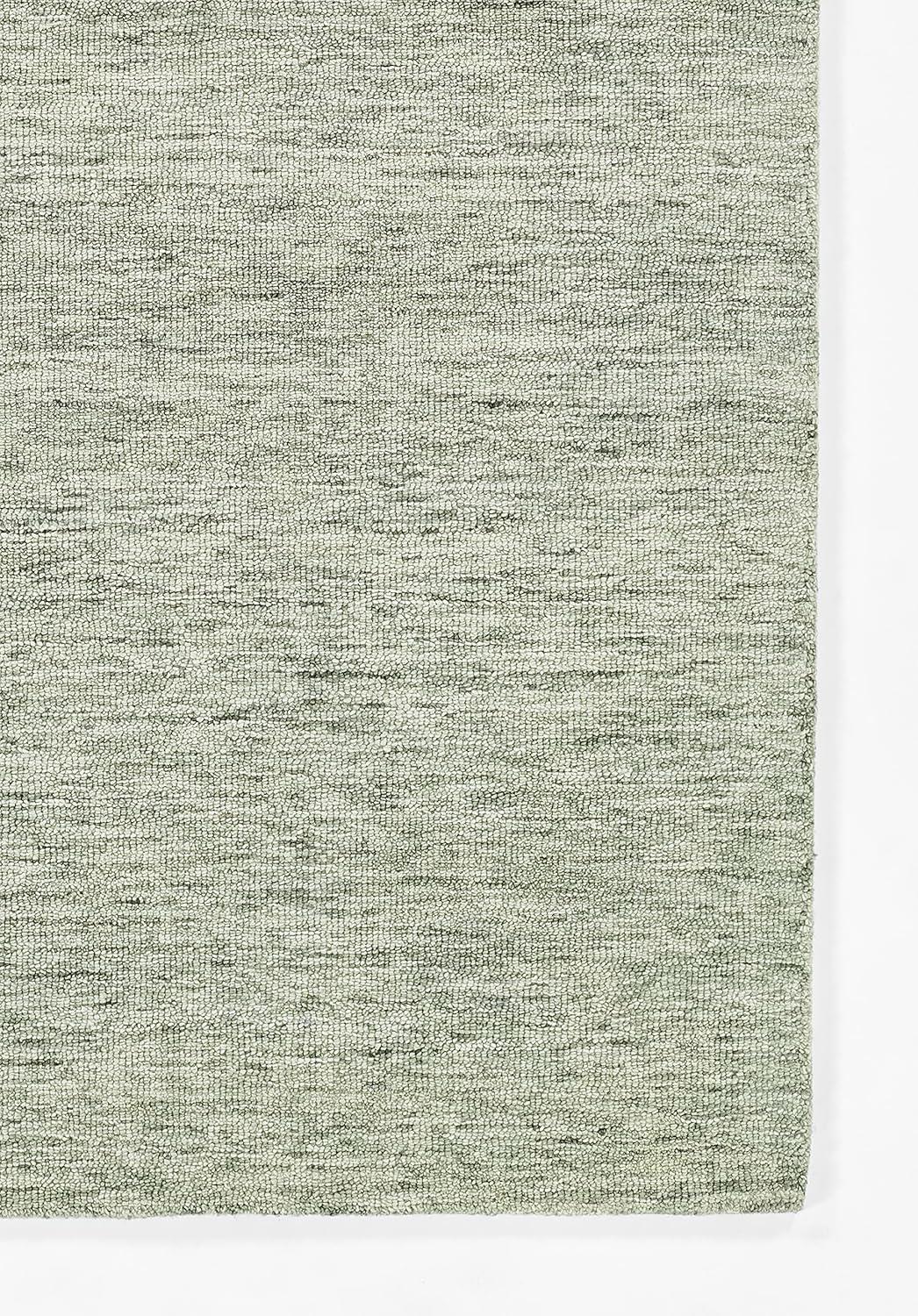 Momeni 2'x3' James Solid Handtufted Accent Rug Sage Green: Wool, Low Pile, Indoor, Rectangle, Cotton Backing