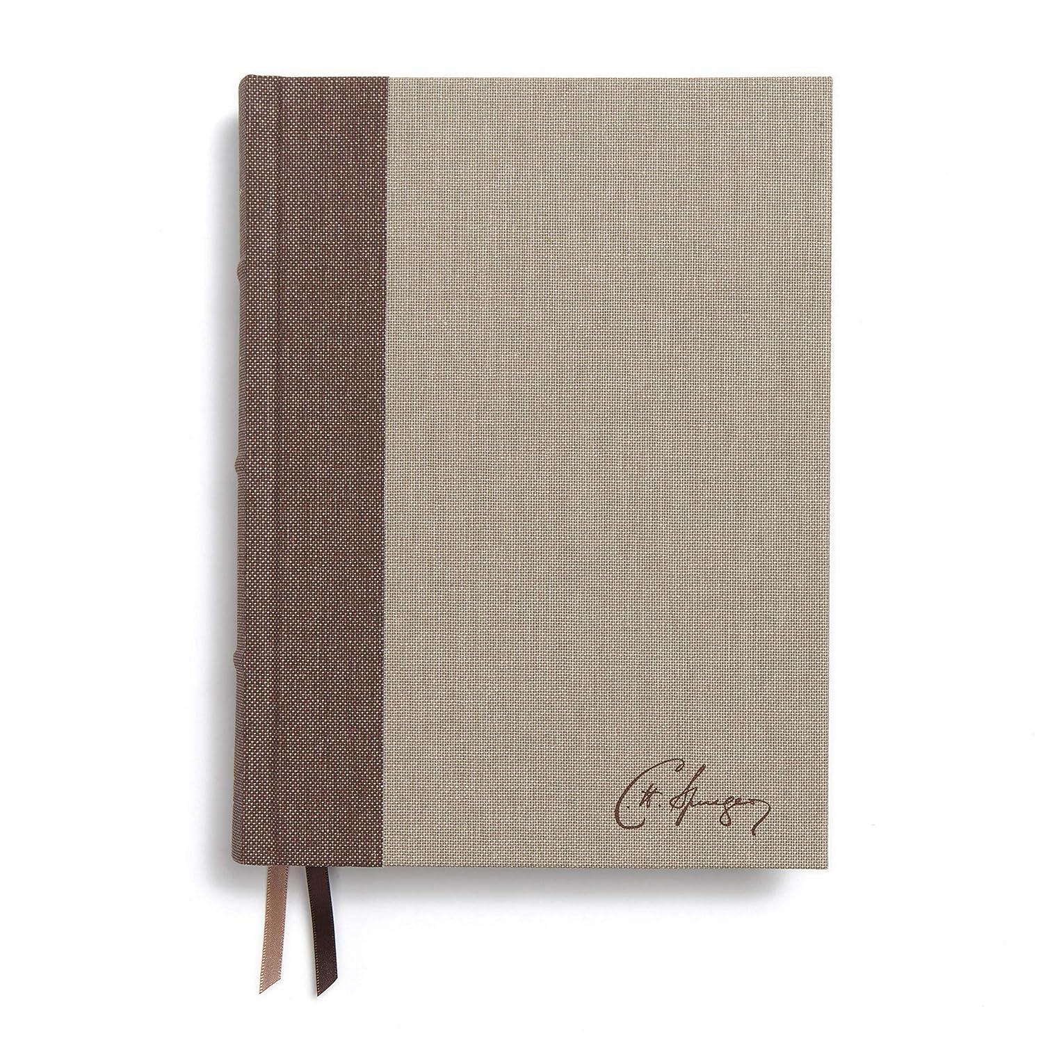 CSB Spurgeon Study Bible, Brown/Tan Cloth Over Board - by  Alistair Begg & Csb Bibles by Holman (Hardcover)