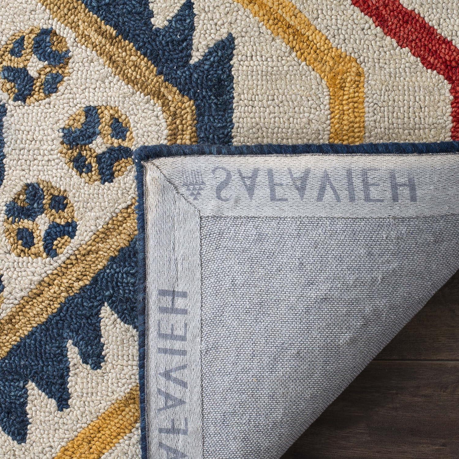 Aspen APN701 Hand Tufted Accent Rug - Ivory/Multi - 2'x3' - Safavieh.