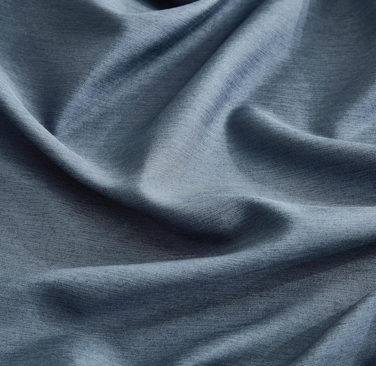 Steel Blue Rayon Bamboo Blend Queen Sheet Set