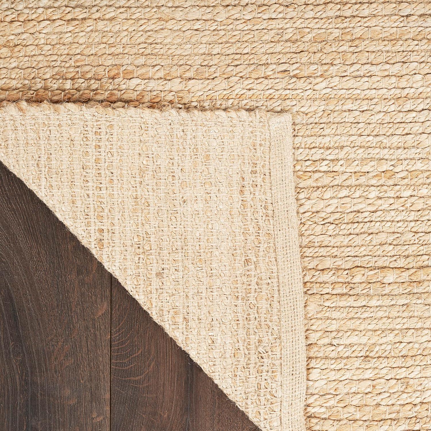 Nourison Hand Woven Natural Jute Rug Bleached 2'3" x 8'