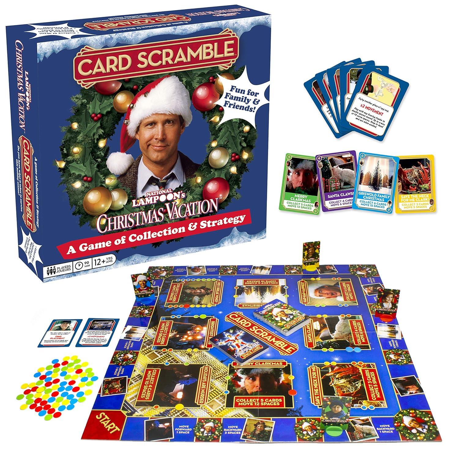 AQUARIUS Christmas Vacation Card SSF20 Scramble Board Game- Fun Family Party Game for Kids, Teens & Adults - Entertaining Game Night Gift - Officially Licensed Merchandise
