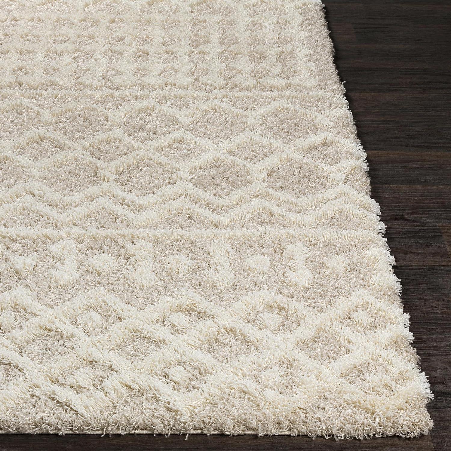 Livabliss Urban Shag Global Moroccan Area Rug,8'10" x 12',Beige