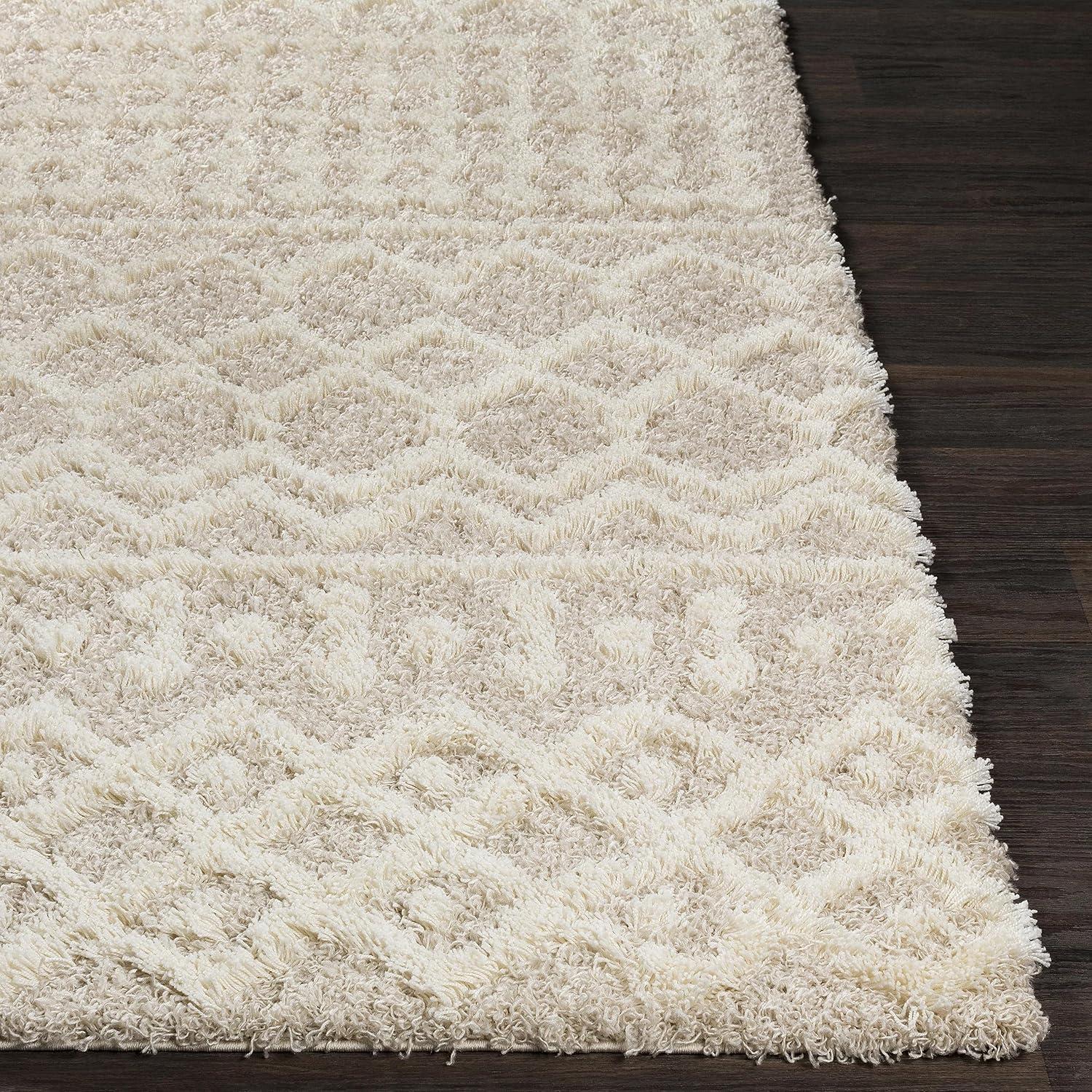 Livabliss Urban Shag Global Moroccan Area Rug,8'10" x 12',Beige