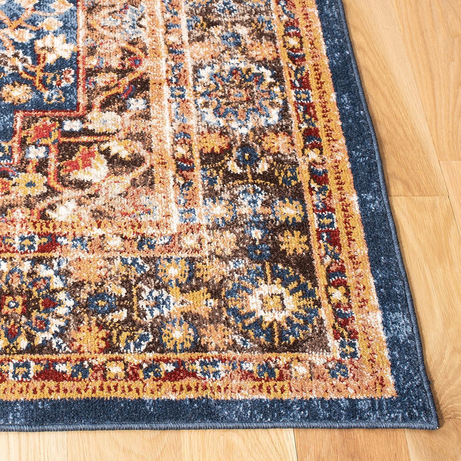 Bijar BIJ652 Power Loomed Area Rug - Brown/Rust - 3'x3' - Safavieh.