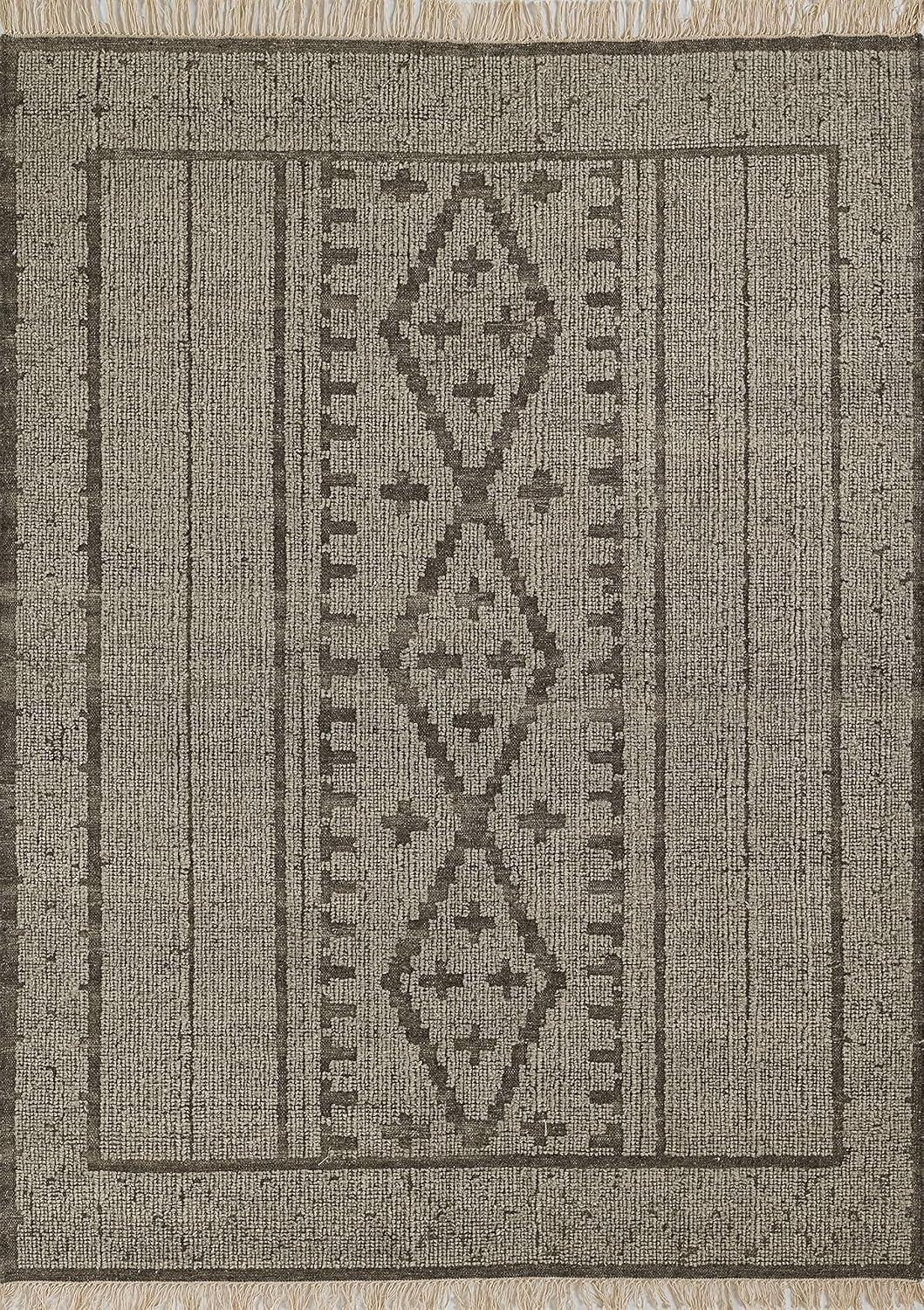 Journee Handwoven Wool Rug - 5' x 8'