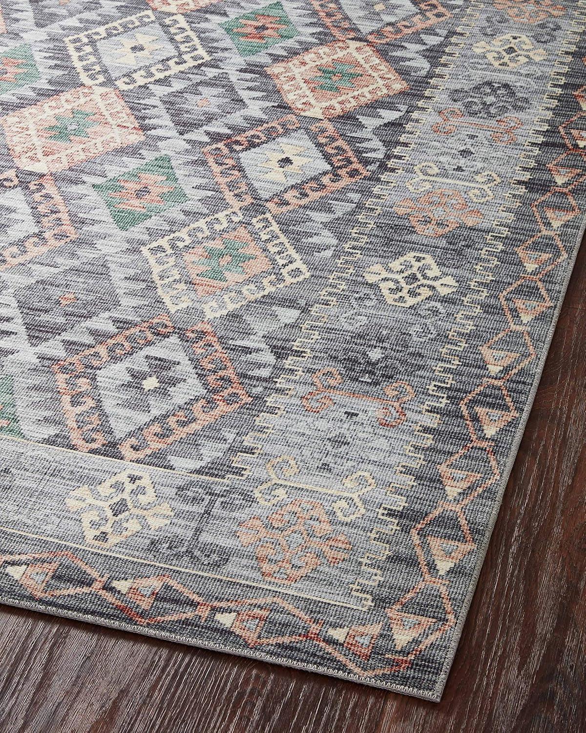 Loloi II Zion ZIO-01 Southwestern Traditional Area Rug, Gray, 2' 3" x 3' 9"