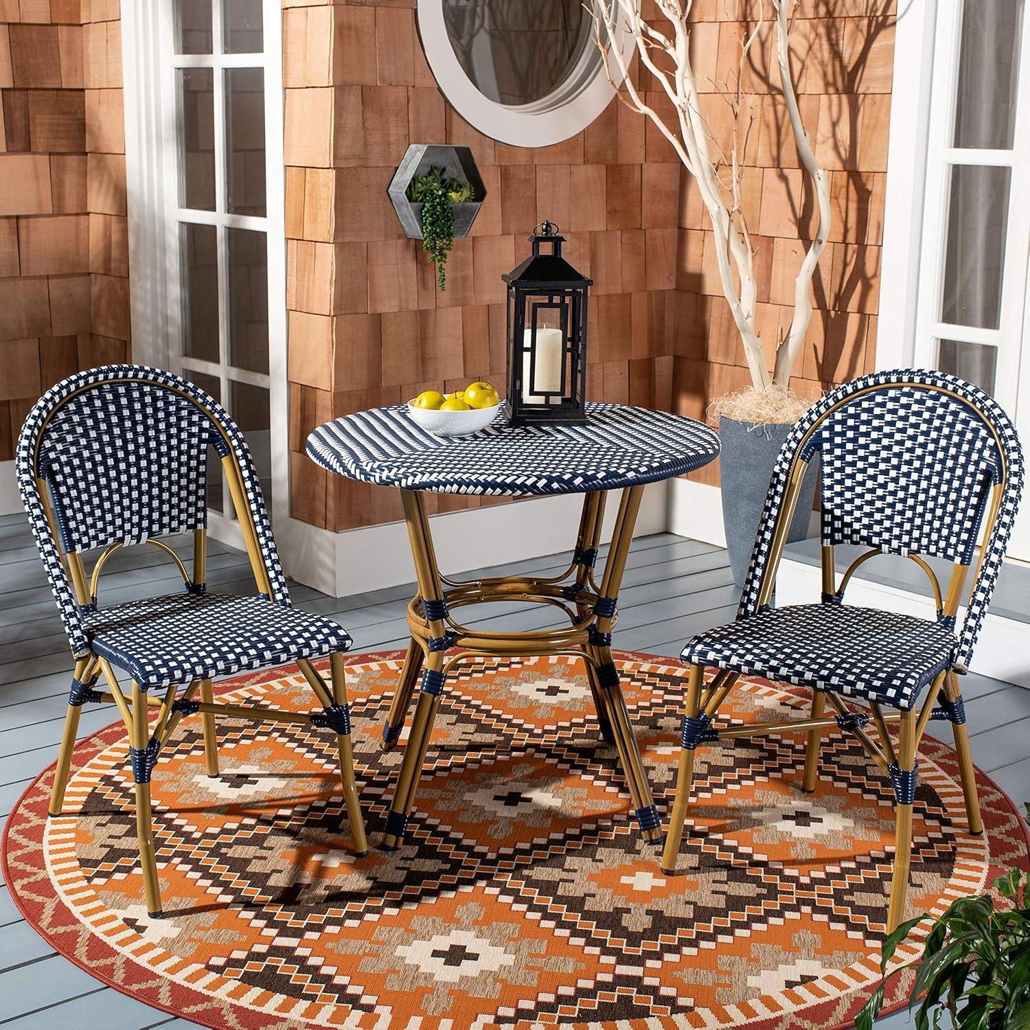 Casidy Polyethylene (PE) Wicker Wicker Outdoor Dining Side Chair