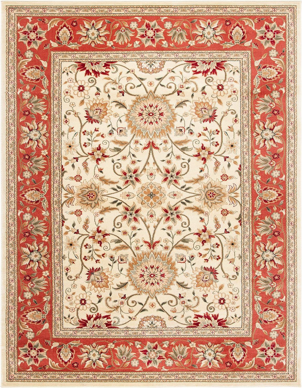 SAFAVIEH Lyndhurst LNH212R Ivory / Rust Rug