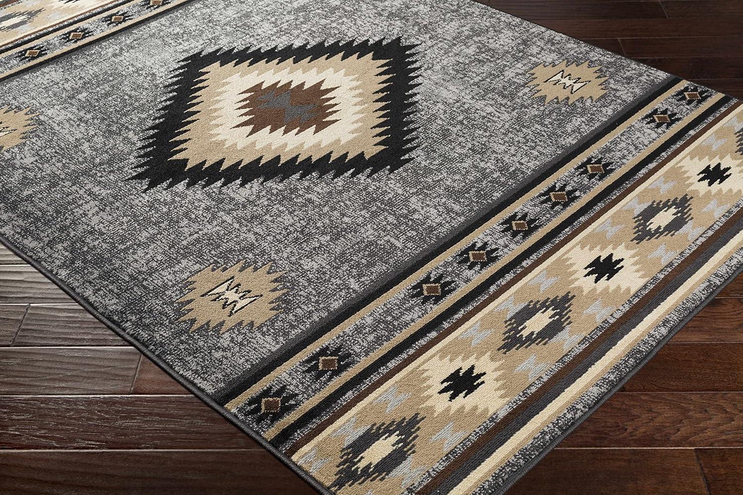 Hauteloom Buckhaven Brown Aztec Carpet