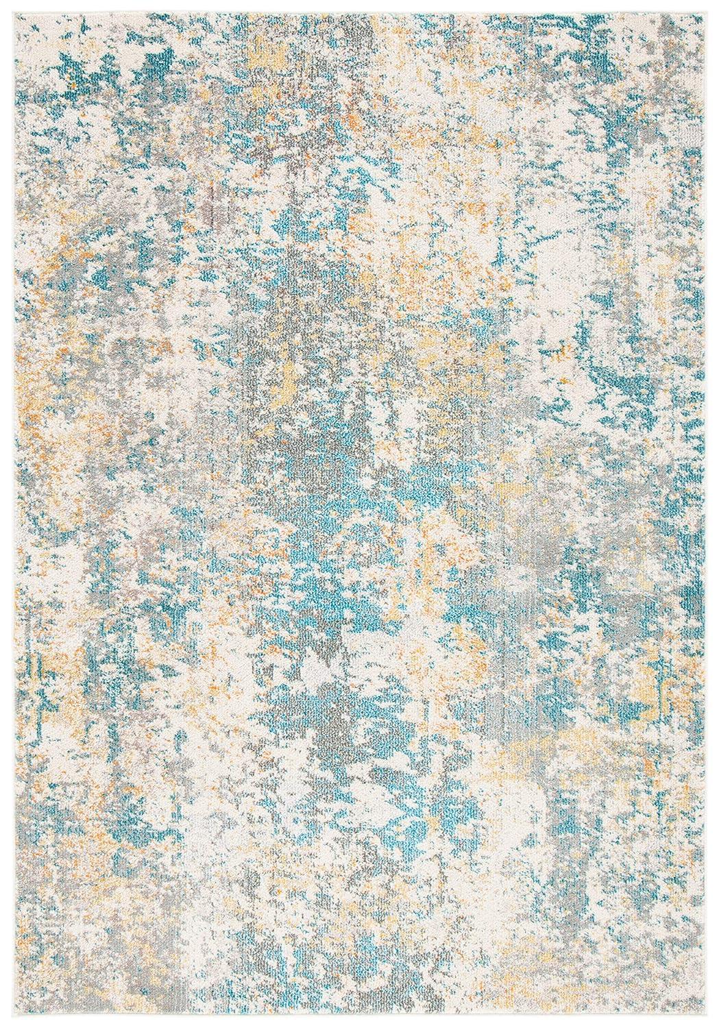 Madison MAD457 Power Loomed Indoor Area Rug - Grey/Blue - 5'3"x7'6" - Safavieh