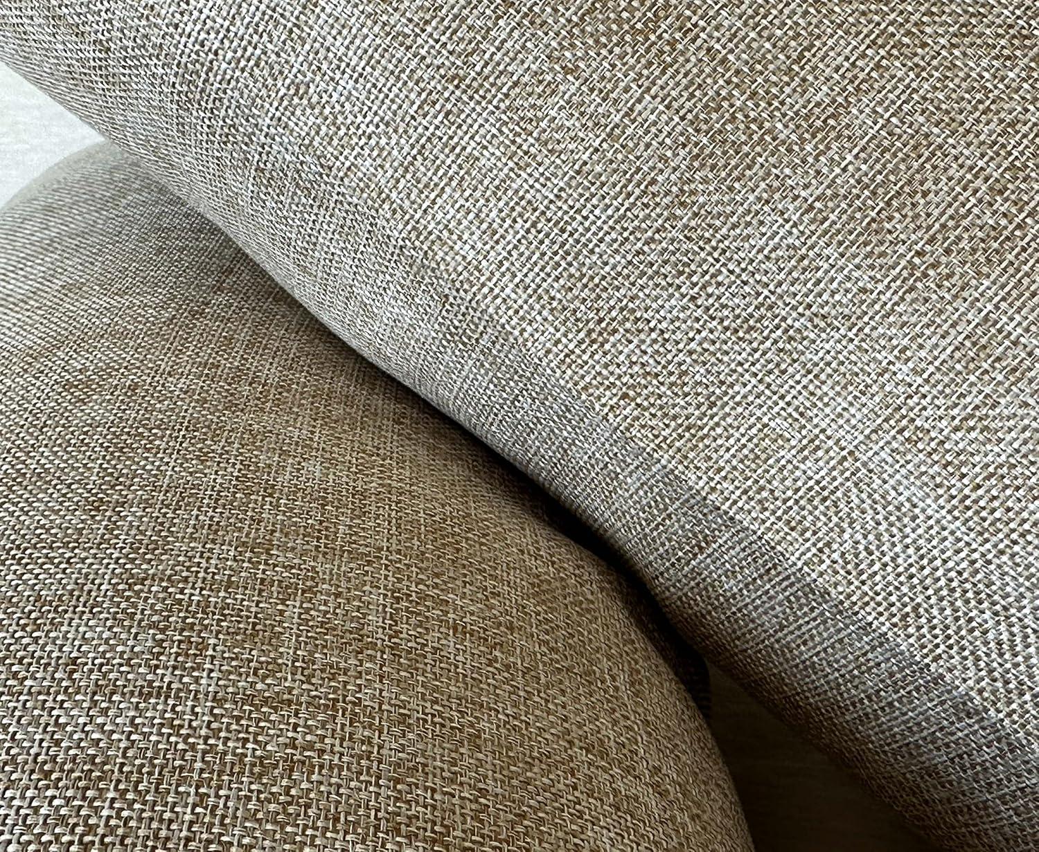 Aiking Home Woven Fine Faux Linen Throw Pillow Cover, size 14"x26", Wheat