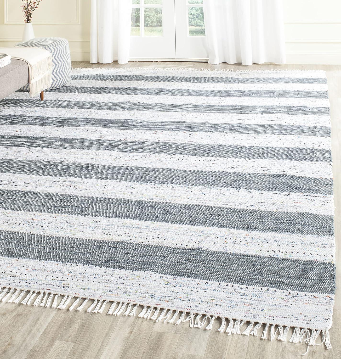 Yokum Hand Woven Cotton Striped Rug