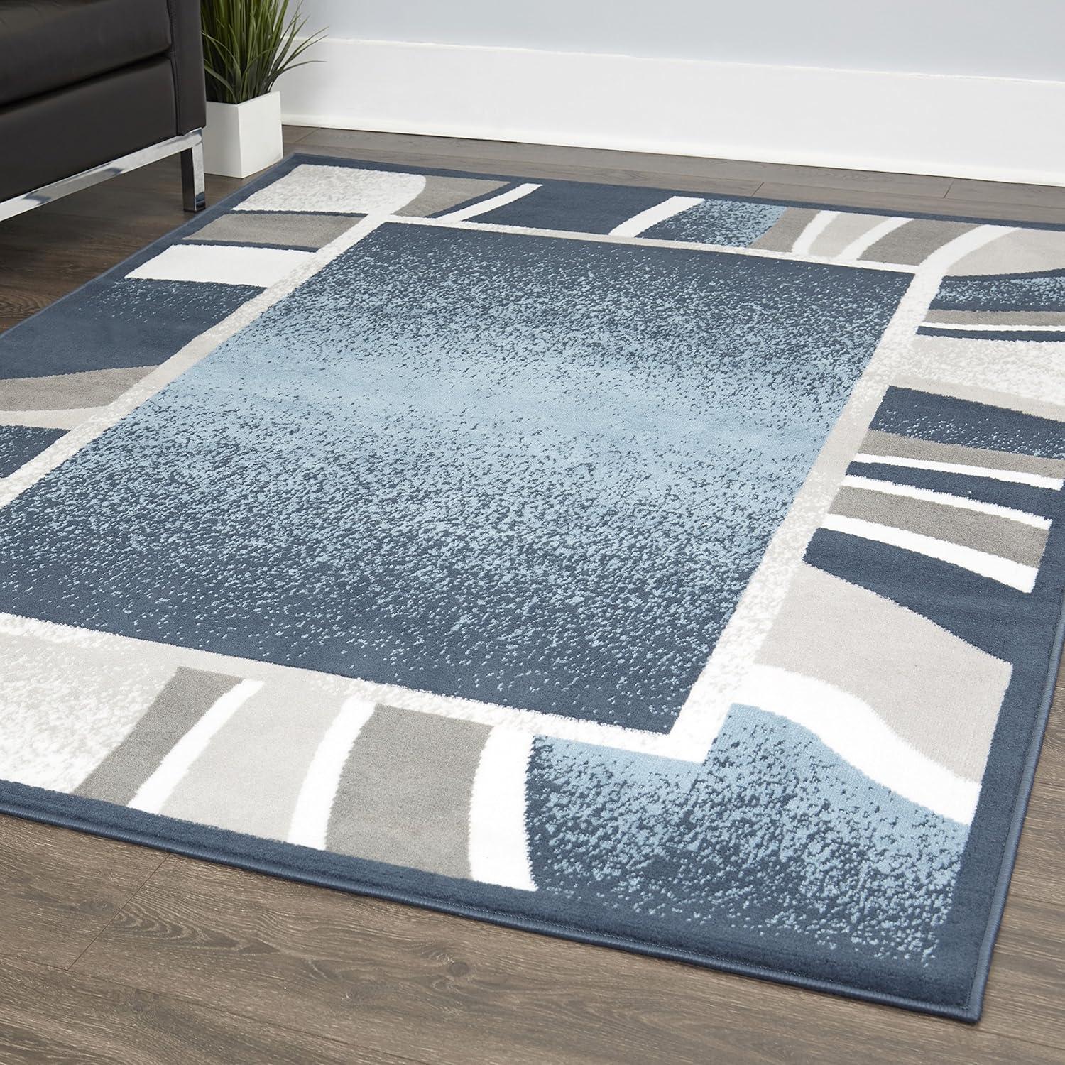 Home Dynamix Premium Rizzy Contemporary Abstract Border Area Rug