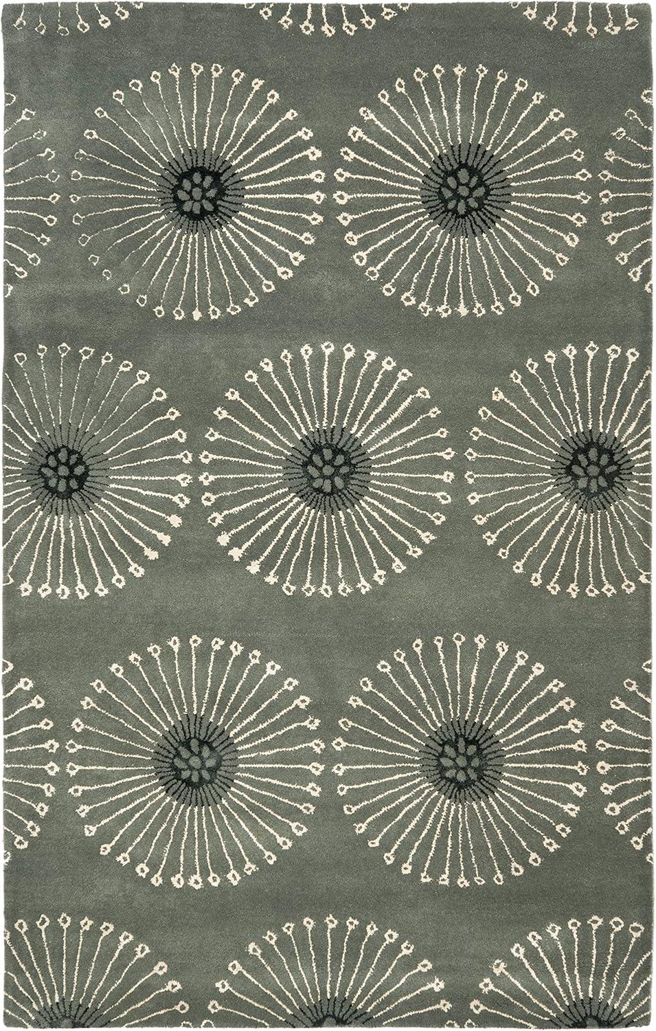 Soho SOH821 Hand Tufted Indoor Accent Rug - Grey/Ivory - 3'6"x5'6" - Safavieh.