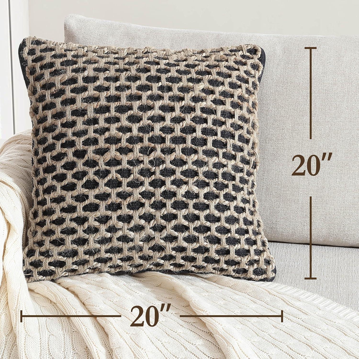 Boho Living Boho Living Jada Decorative Pillow Collection Living Cotton Blend Square Throw Pillow Cover (Set of 2)