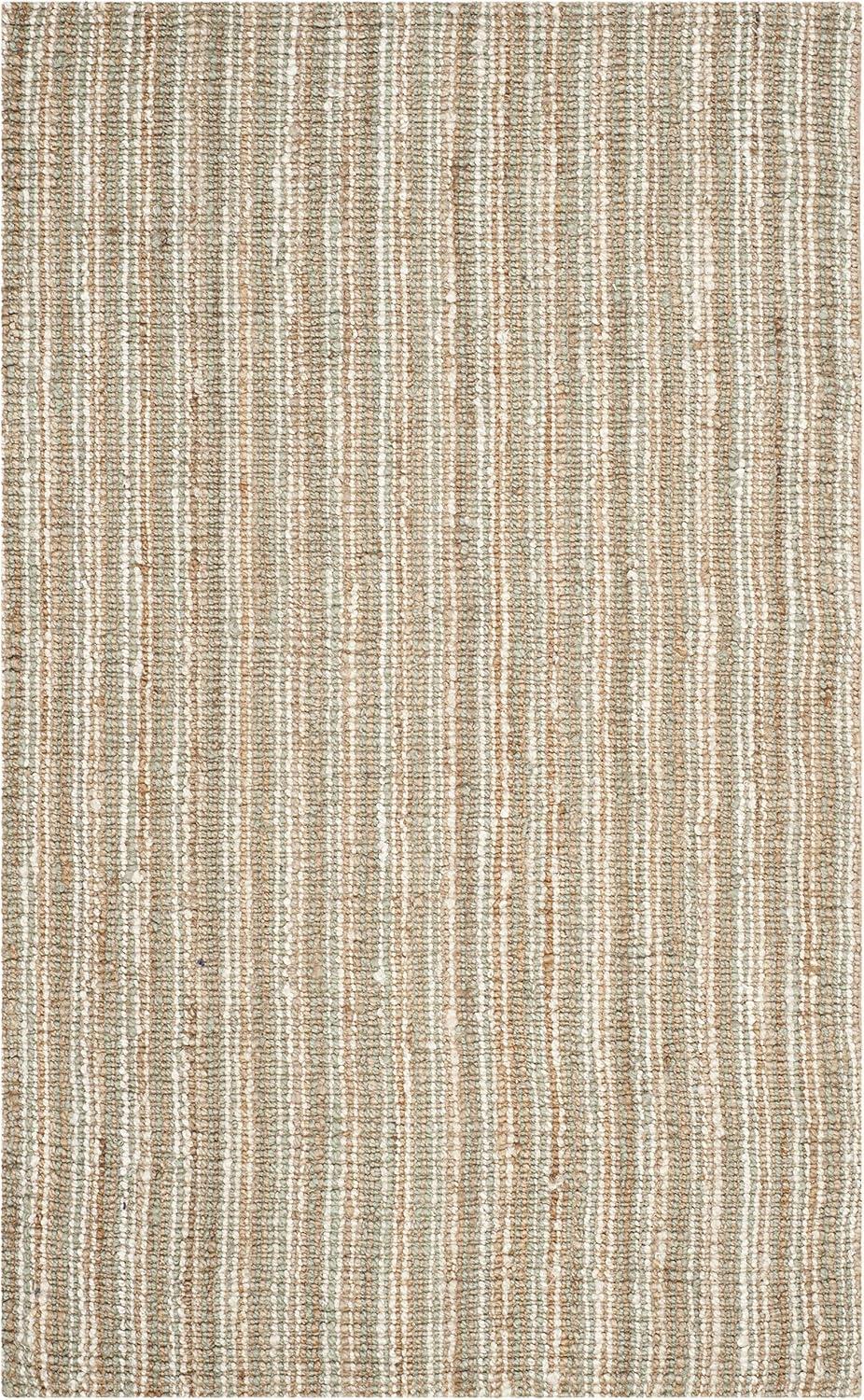 Natural Ivory Handwoven Wool 3' x 5' Area Rug