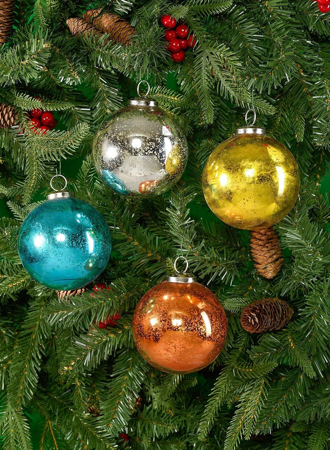 The Holiday Aisle® Glass Ball Ornament (Set of 4)