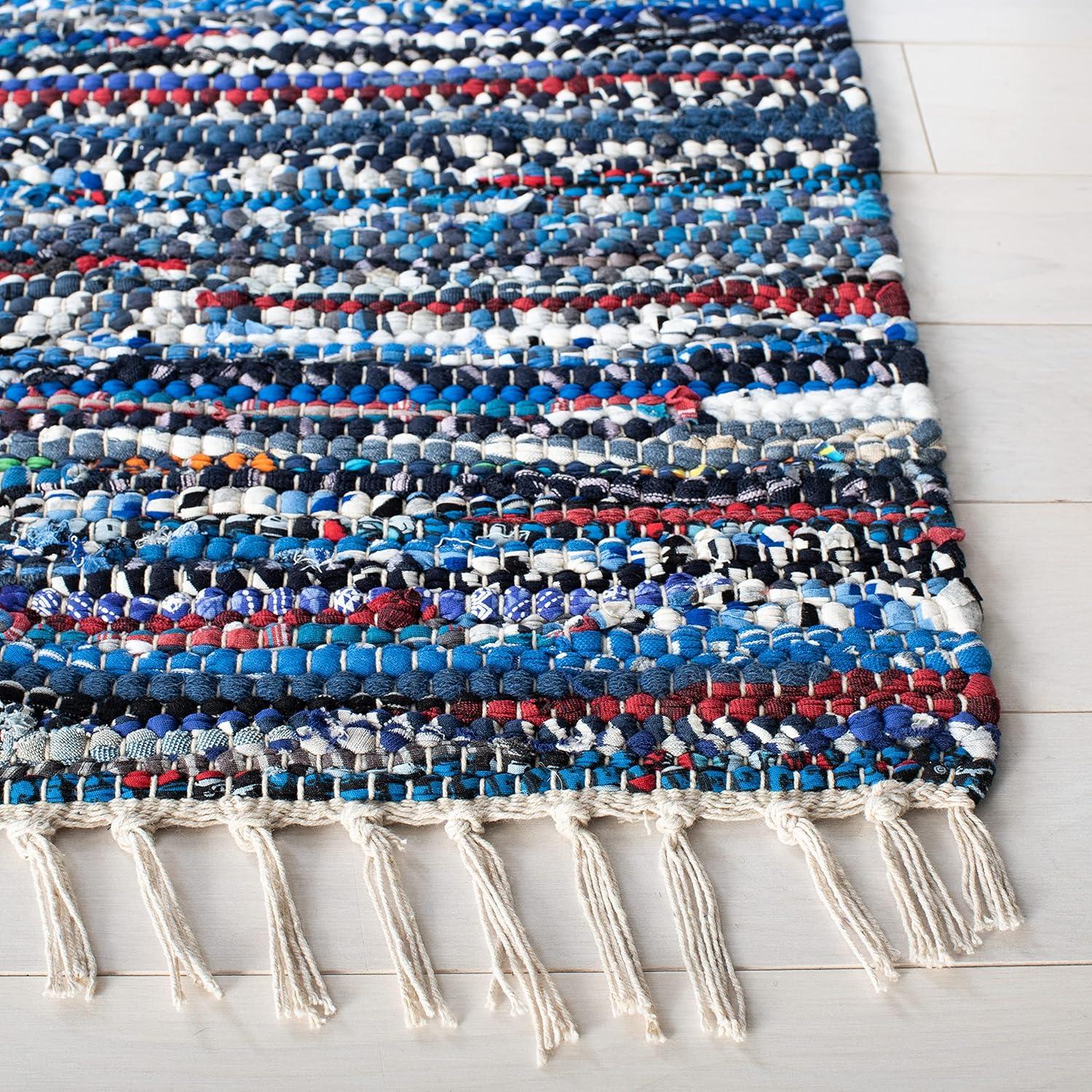 Rag Rug RAR128 Hand Woven Indoor Accent Rug - Multi - 3'x5' - Safavieh.