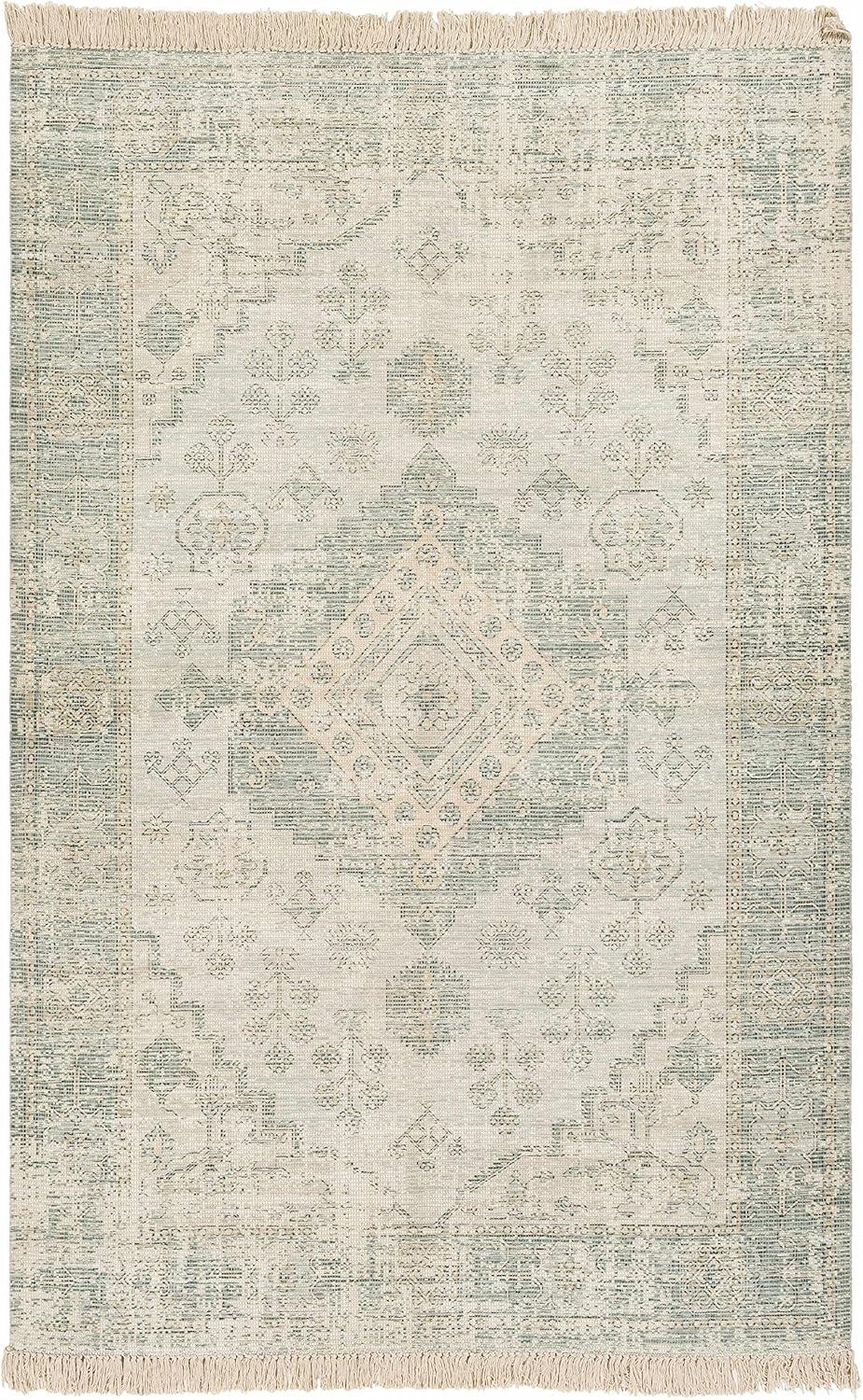 Hauteloom Adamstown Sage&Peach Cotton Rug