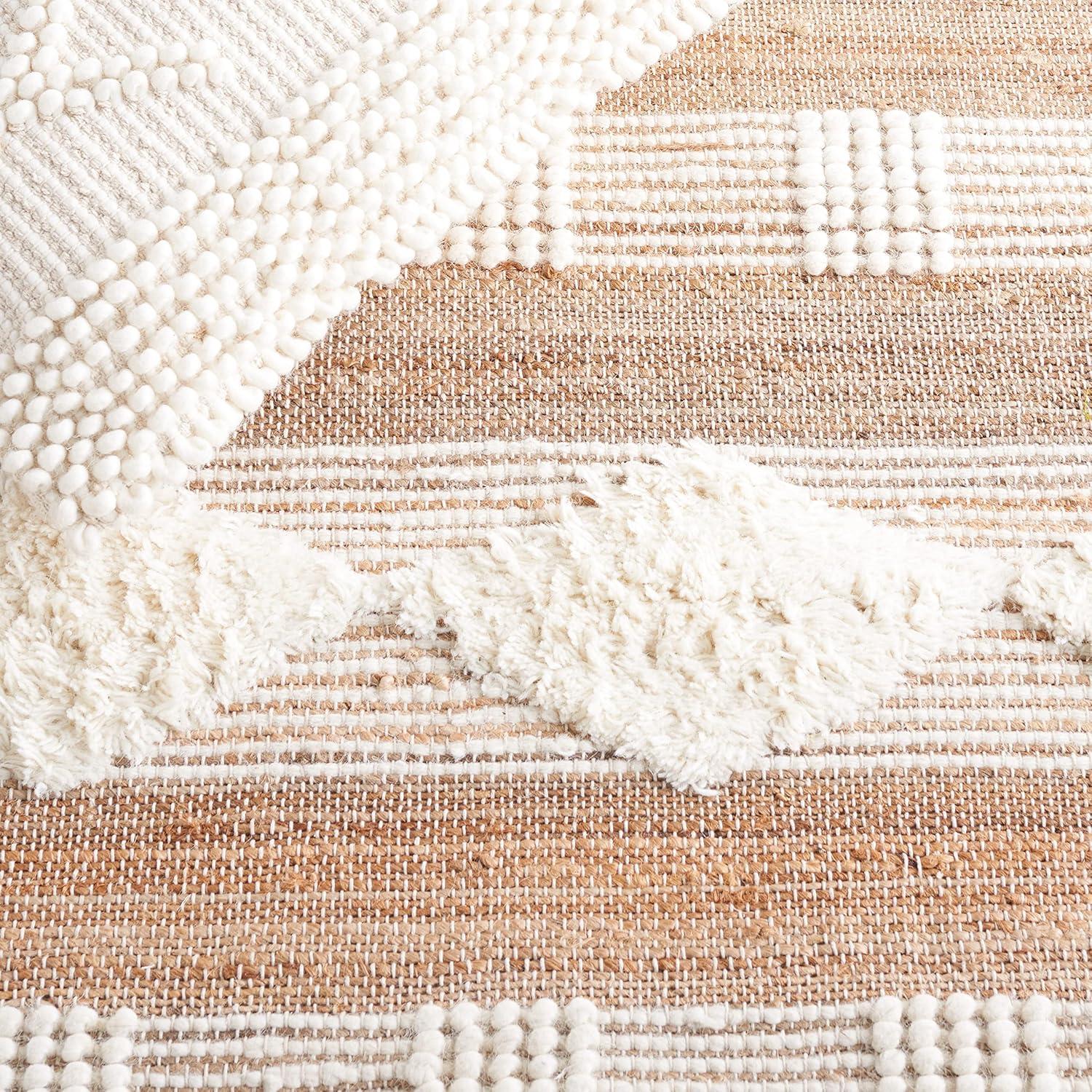 Natural Fiber NF377 Hand Woven Area Rug - Natural/Ivory - 4'x6' - Safavieh.