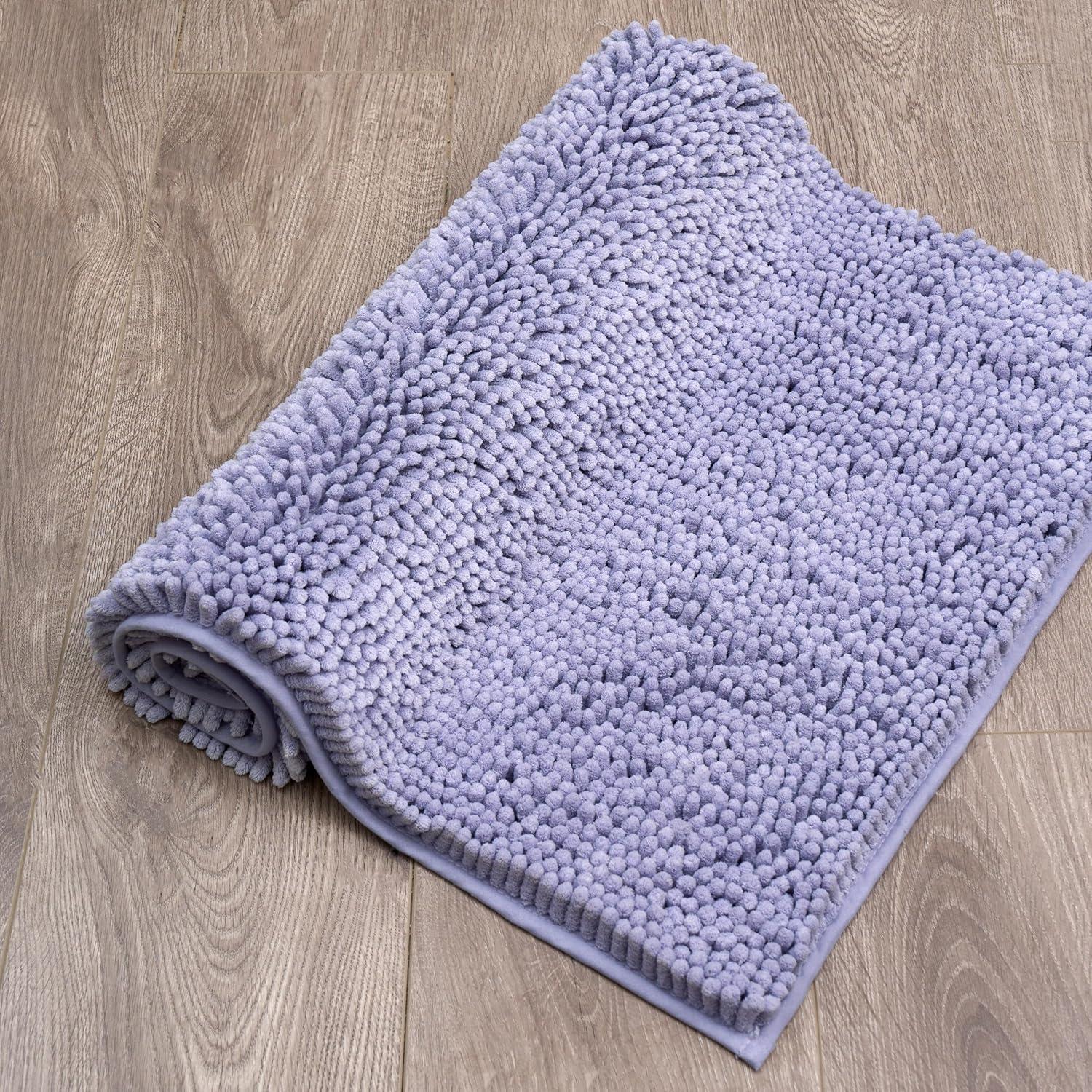 Resort Collection Chenille Plush Loop Bath Mats