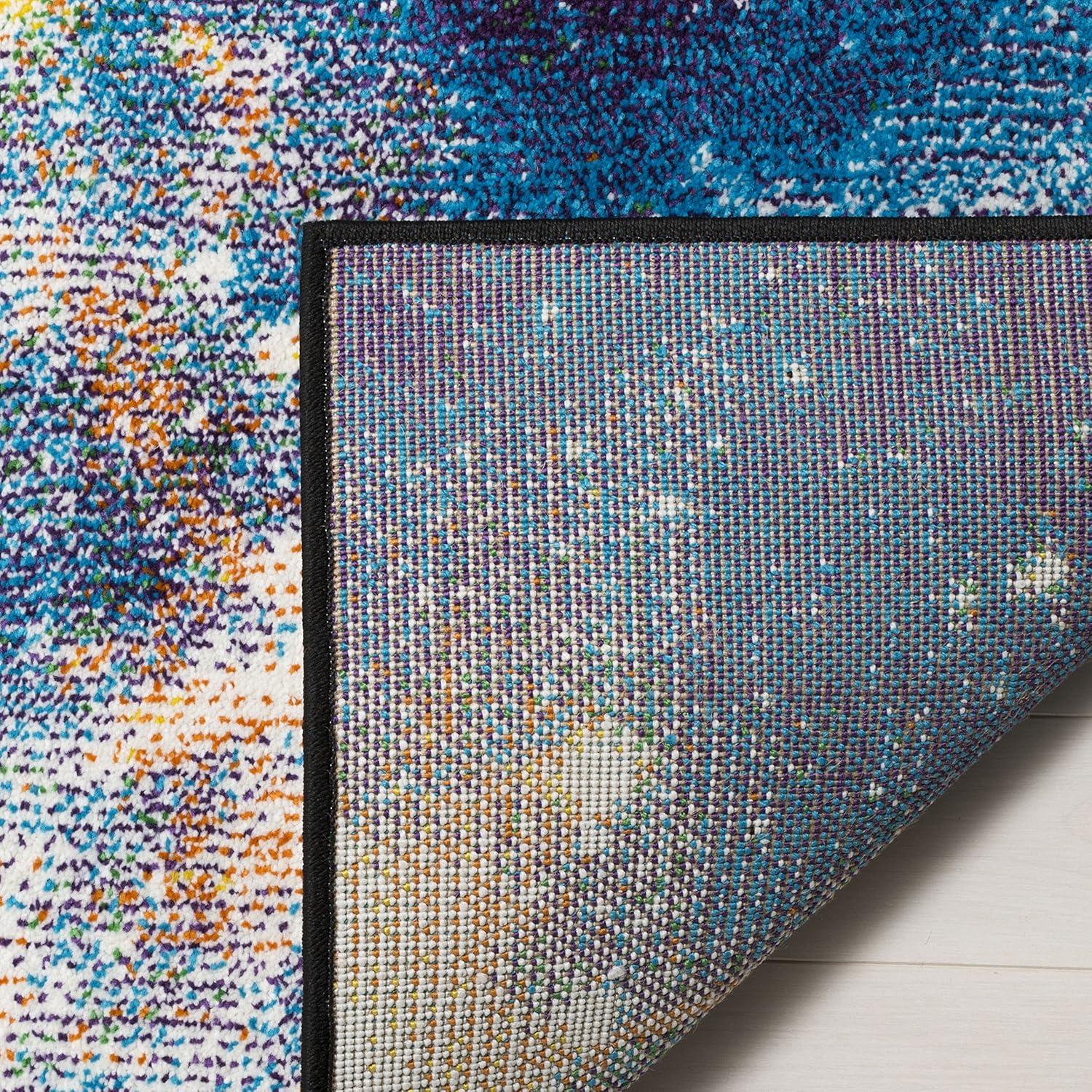 Galaxy GAL109 Power Loomed Indoor Area Rug - Purple/Multi - 6'7"x9' - Safavieh