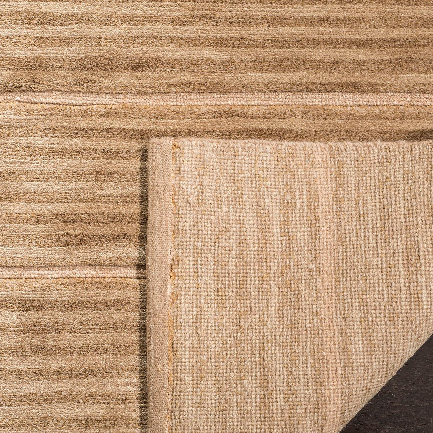 SAFAVIEH Tibetan Collection 4' x 6' Beige TB213A Hand-Knotted Modern Premium Silk & Wool Area Rug