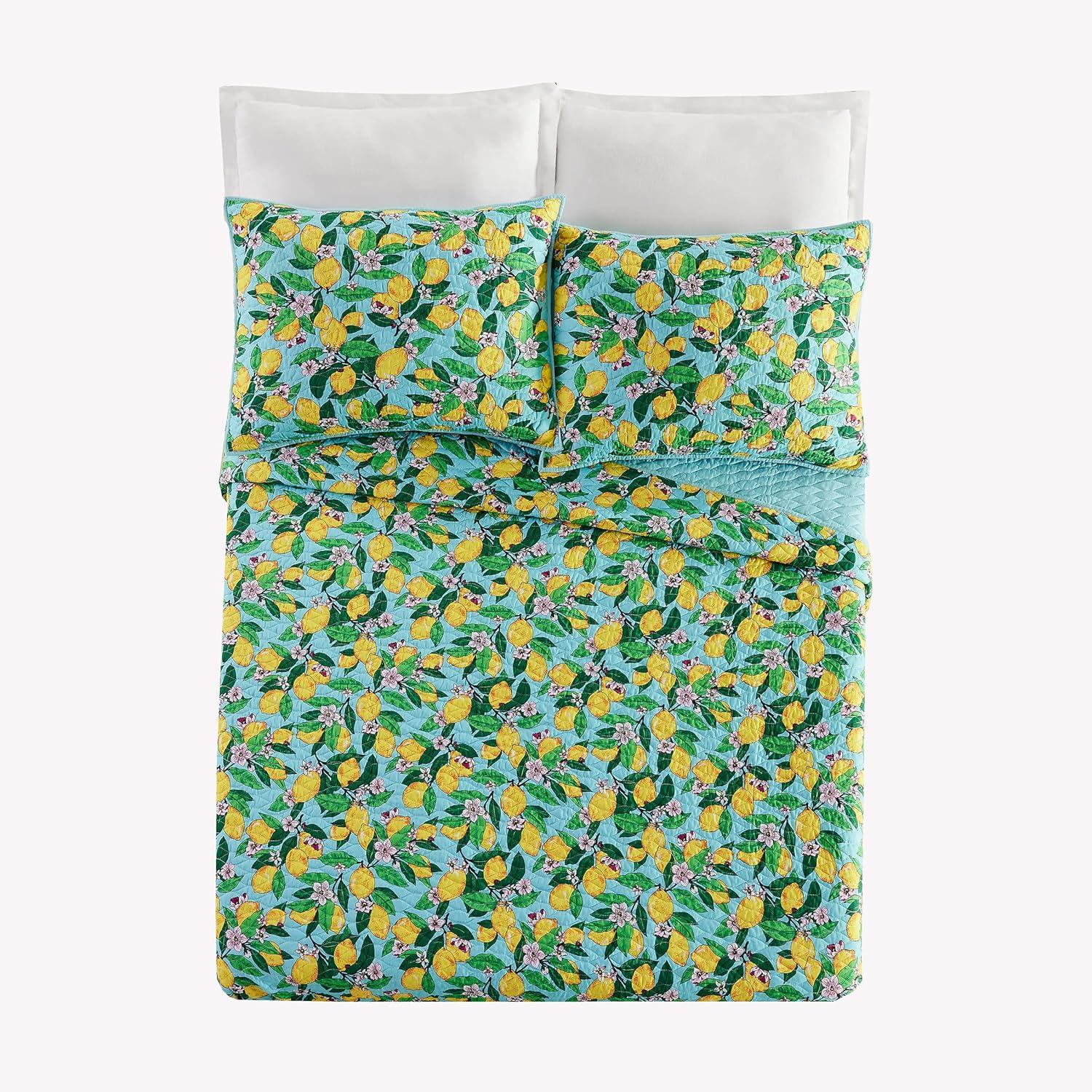 Vera Bradley When Life Gives You Lemons 3 Piece Quilt Set