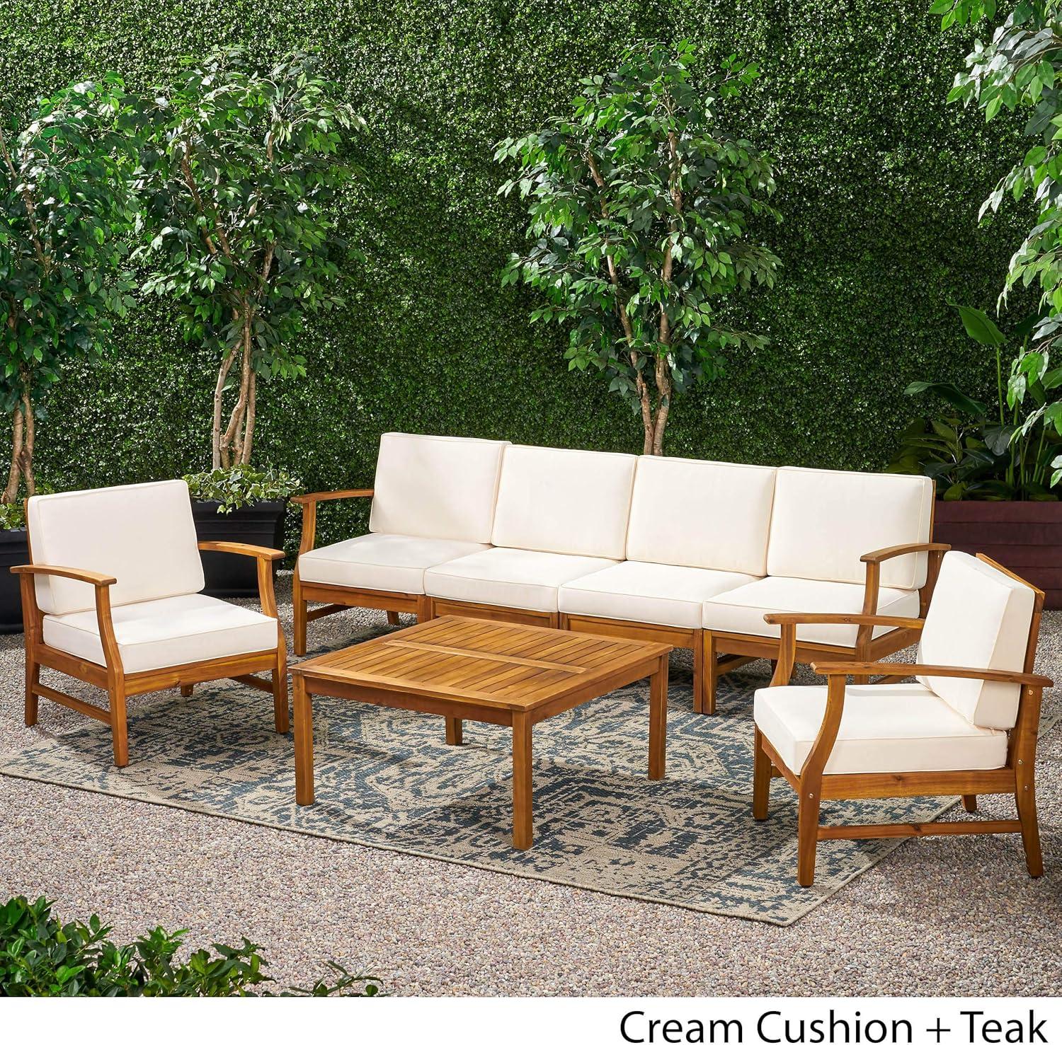 Highland Dunes Hulda 7 Piece Sectional Seating Group with Cushions
