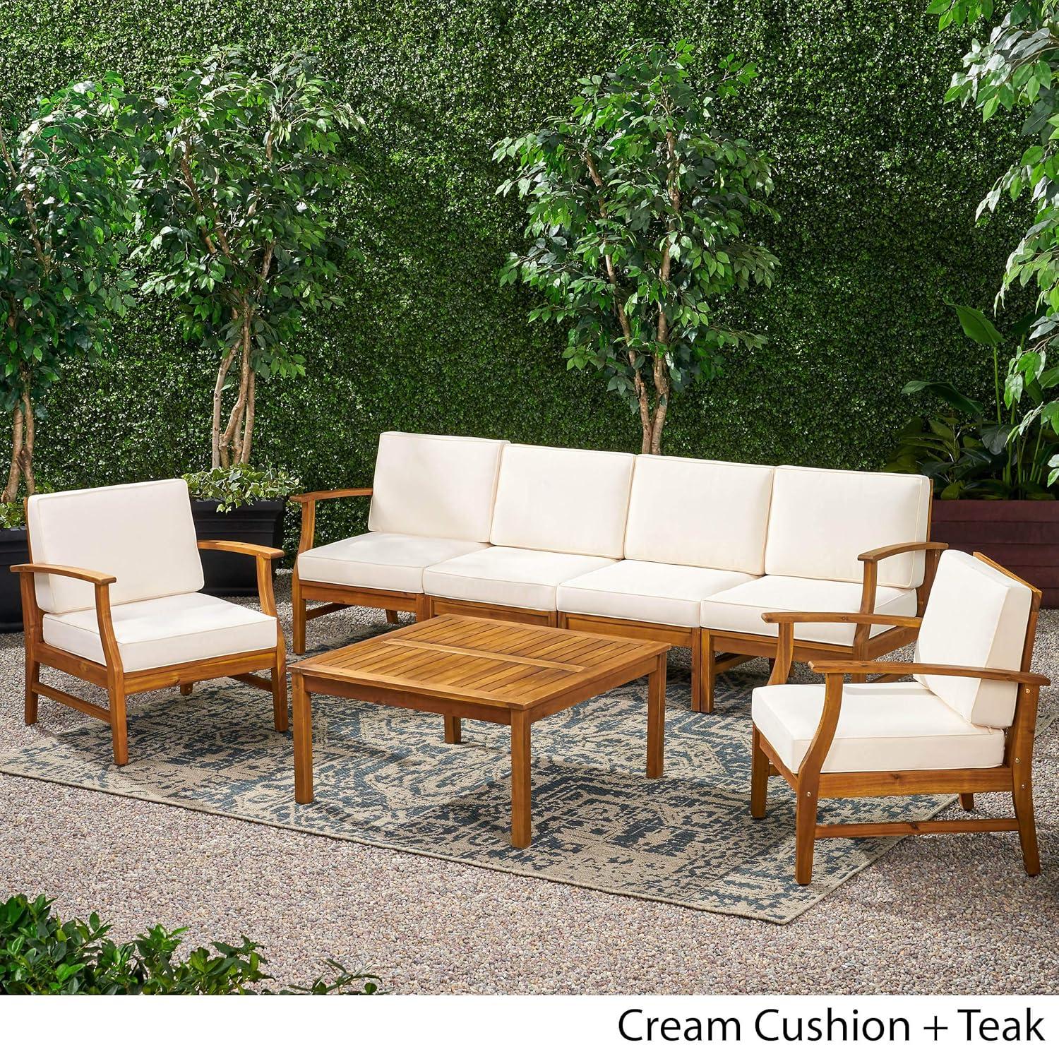 Highland Dunes Hulda 7 Piece Sectional Seating Group with Cushions