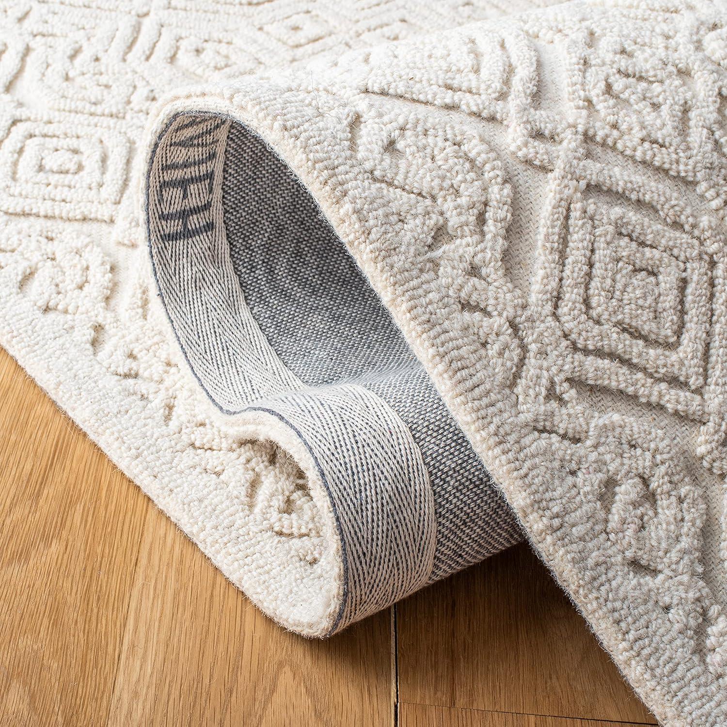 SAFAVIEH Textural Dinah Geometric Area Rug, Ivory, 11' x 15'