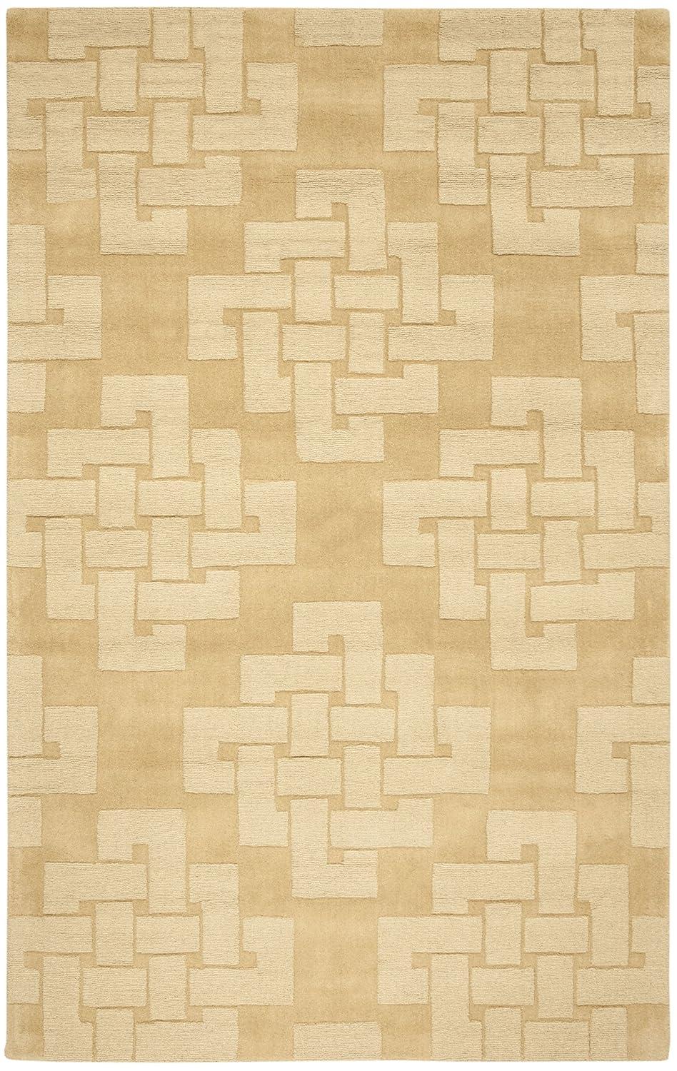 Martha Stewart Hand Tufted Wool Pile Geometric Rug