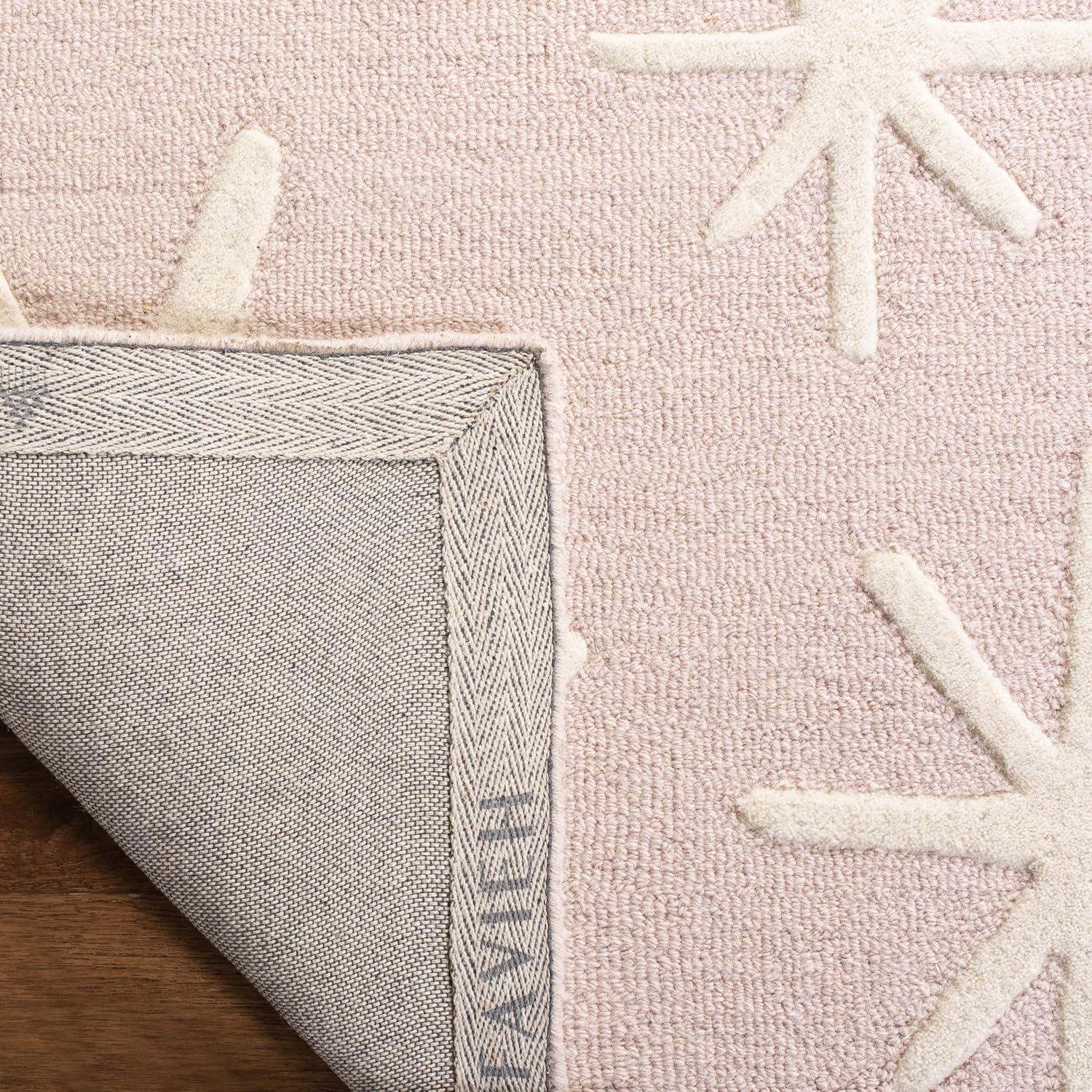Safavieh Kids SFK908 Hand Tufted Area Rug - Pink/Ivory - 4'x6' - Safavieh.