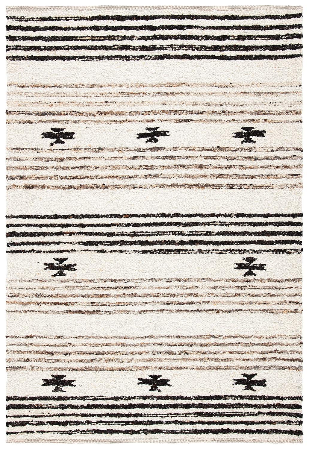 Abbie-Lea Natura Hand Woven 90% Wool And 10% Cotton Southwestern Rug