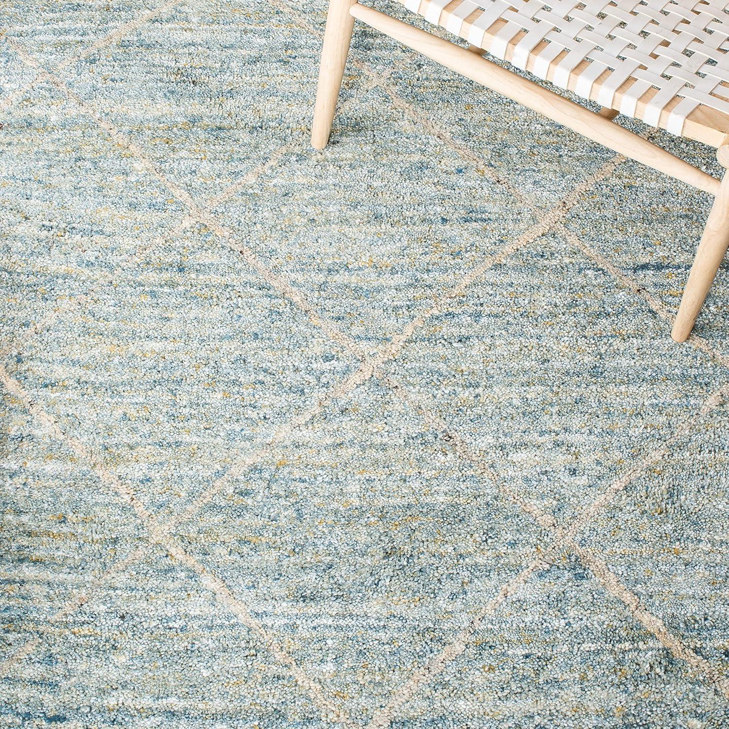Himalaya HIM423 Handmade Area Rug - 5'x8' - Blue - Safavieh