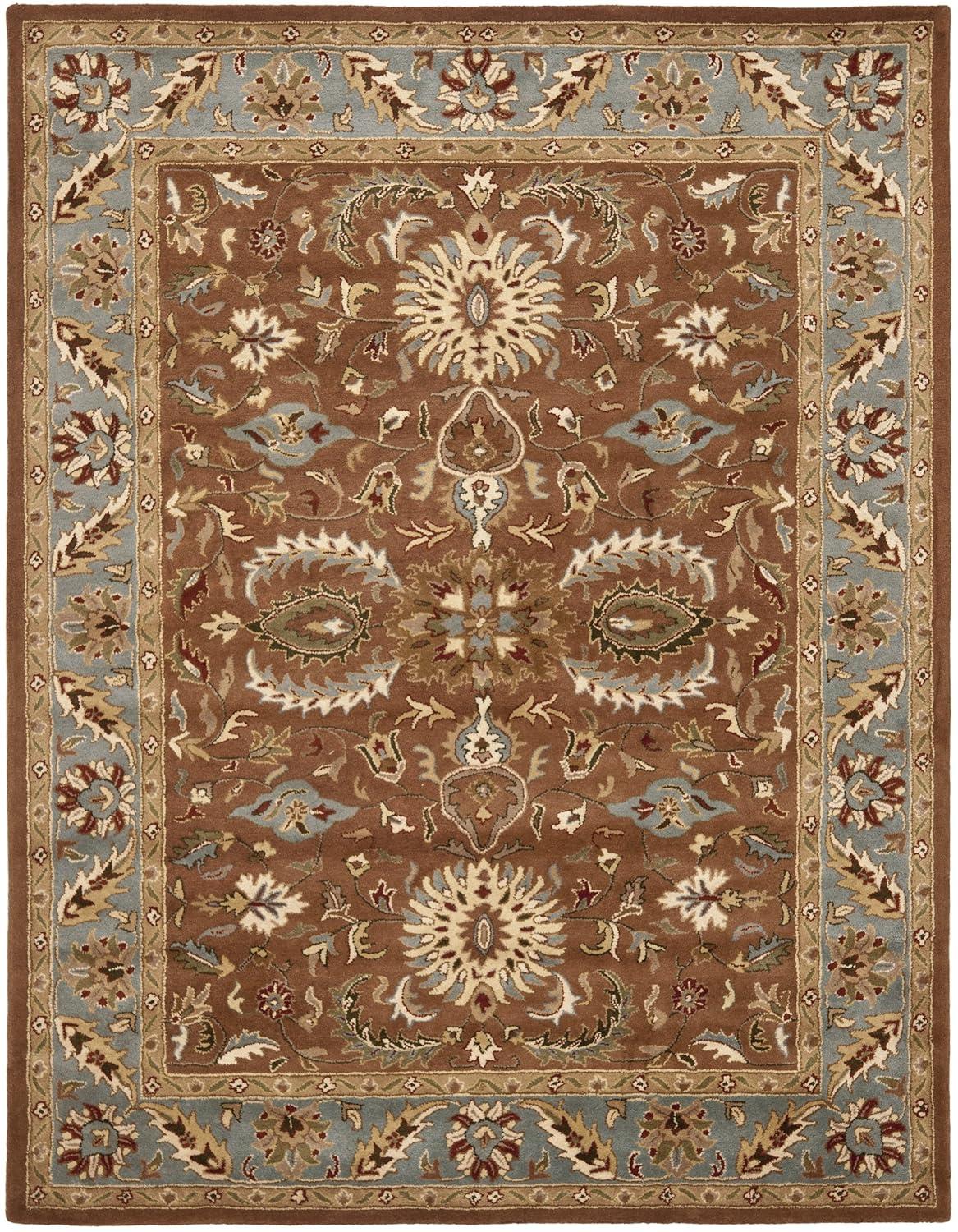 Heritage HG968 Handmade Area Rug - 8'3"x11' - Brown/Blue - Safavieh