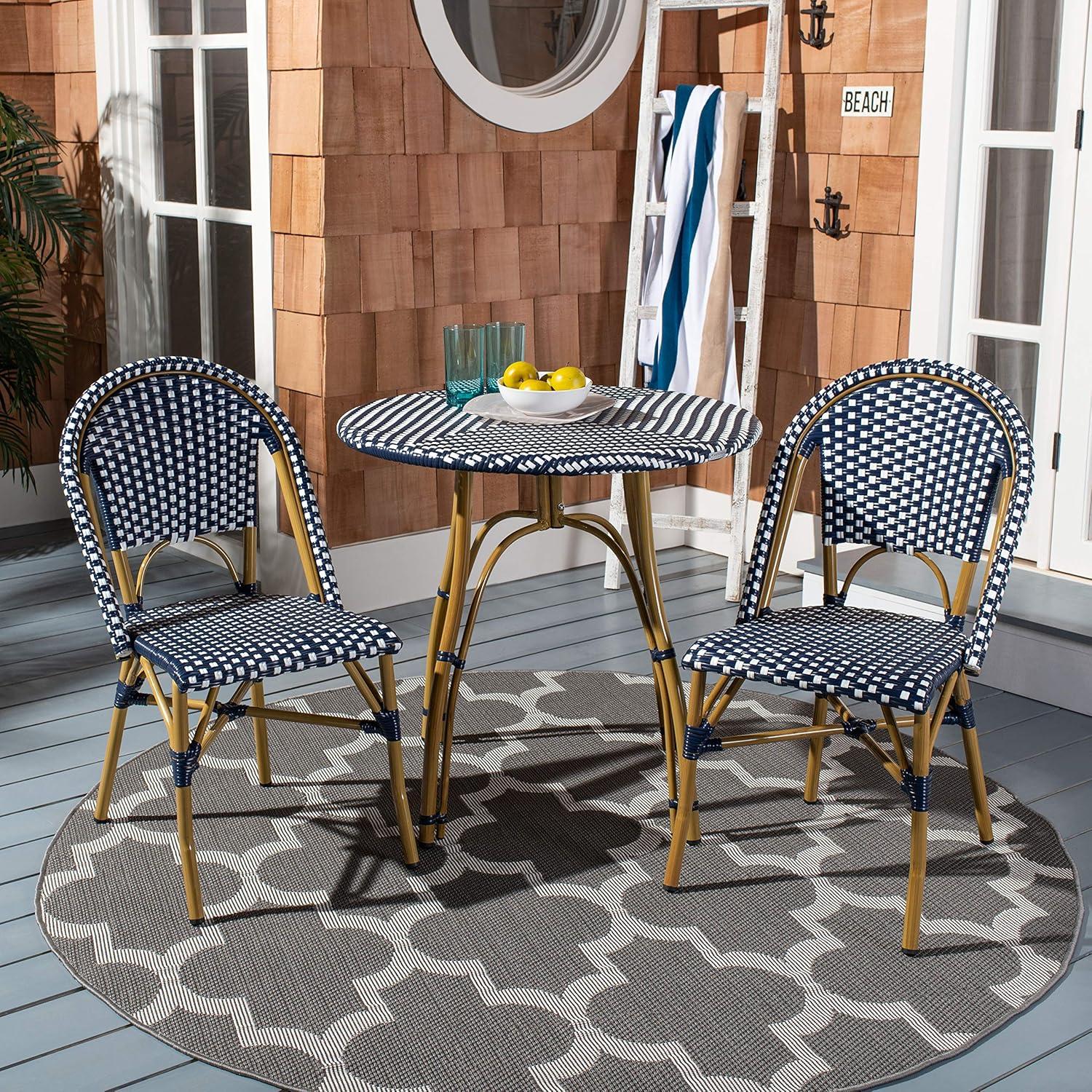 Casidy Polyethylene (PE) Wicker Wicker Outdoor Dining Side Chair