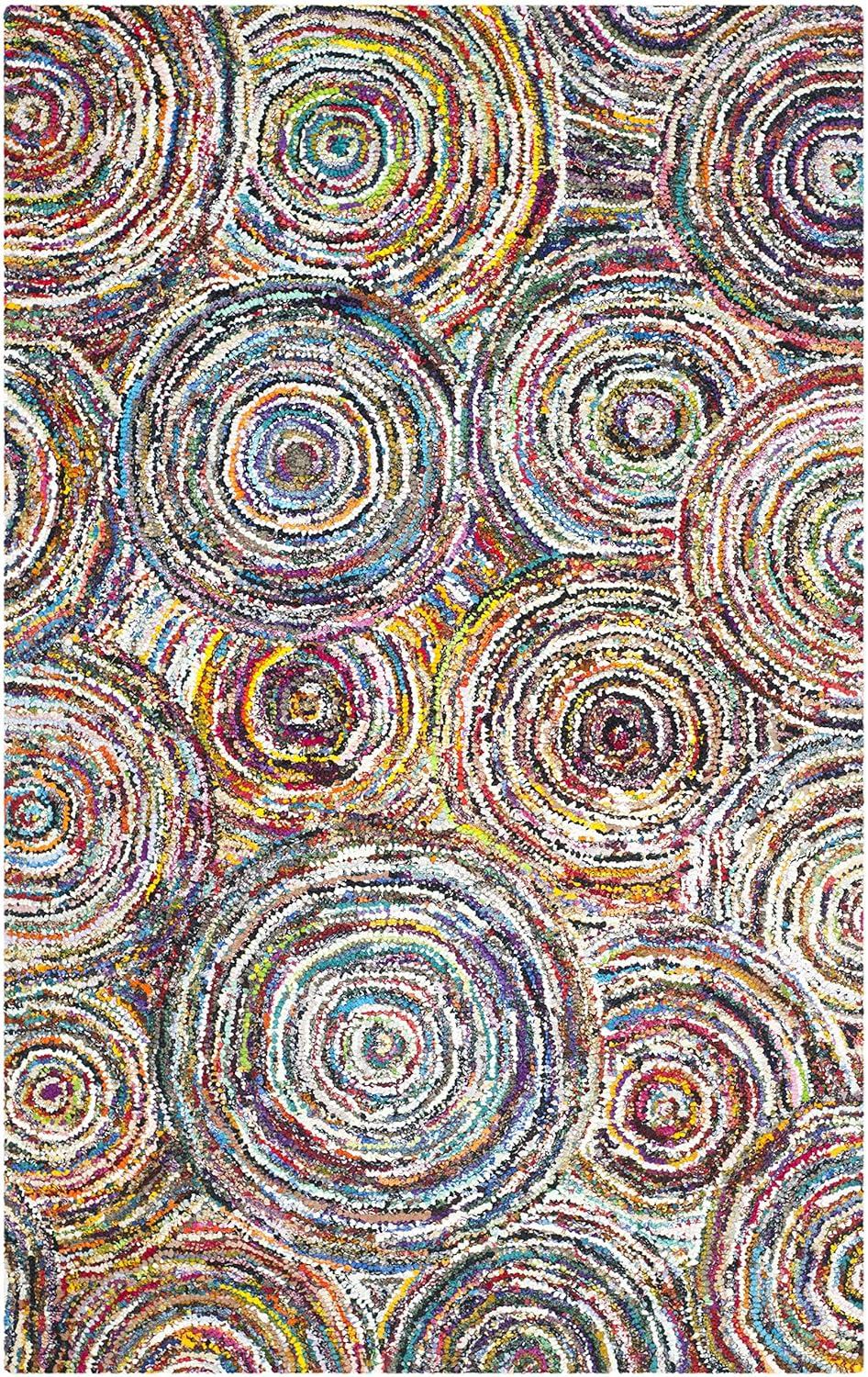 Nantucket NAN514 Hand Tufted Area Rug - Multi - 6'x9' - Safavieh.