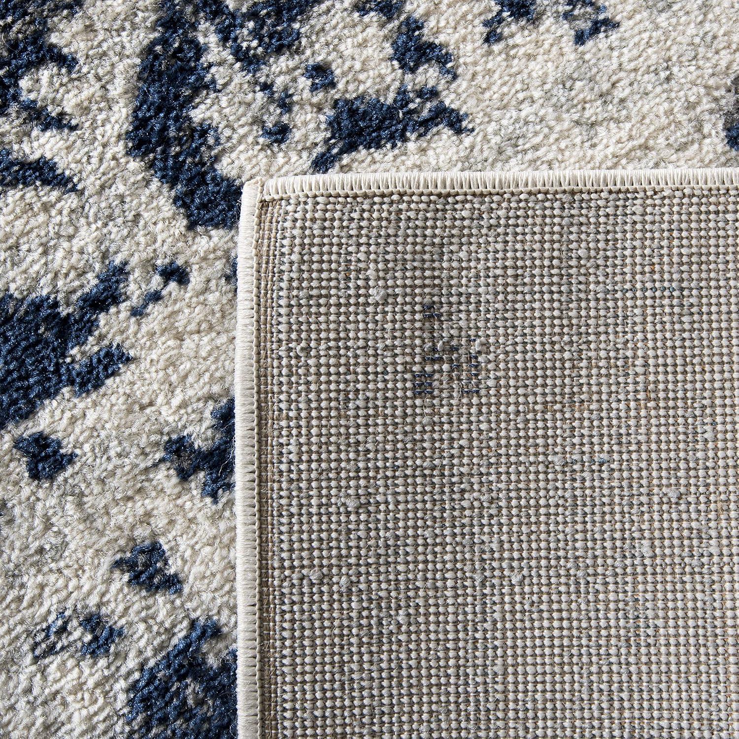 Madison MAD603 Power Loomed Indoor Area Rug - Grey/Ivory - 6'7"x6'7" - Safavieh