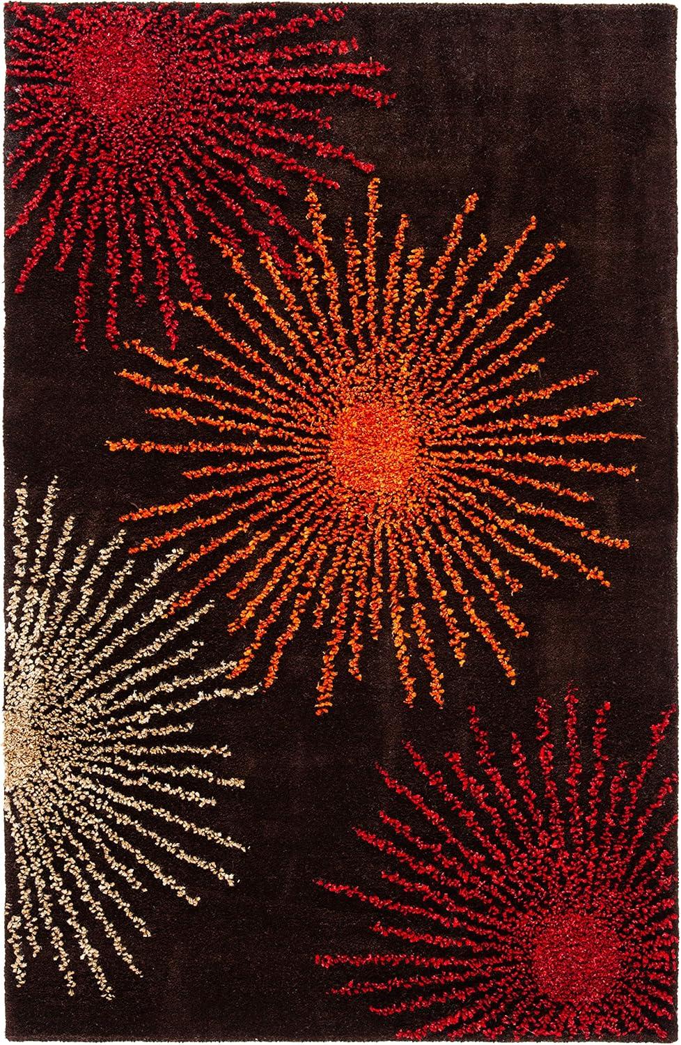 Soho SOH712 Hand Tufted Indoor Accent Rug - Brown/Multi - 3'6"x5'6" - Safavieh.