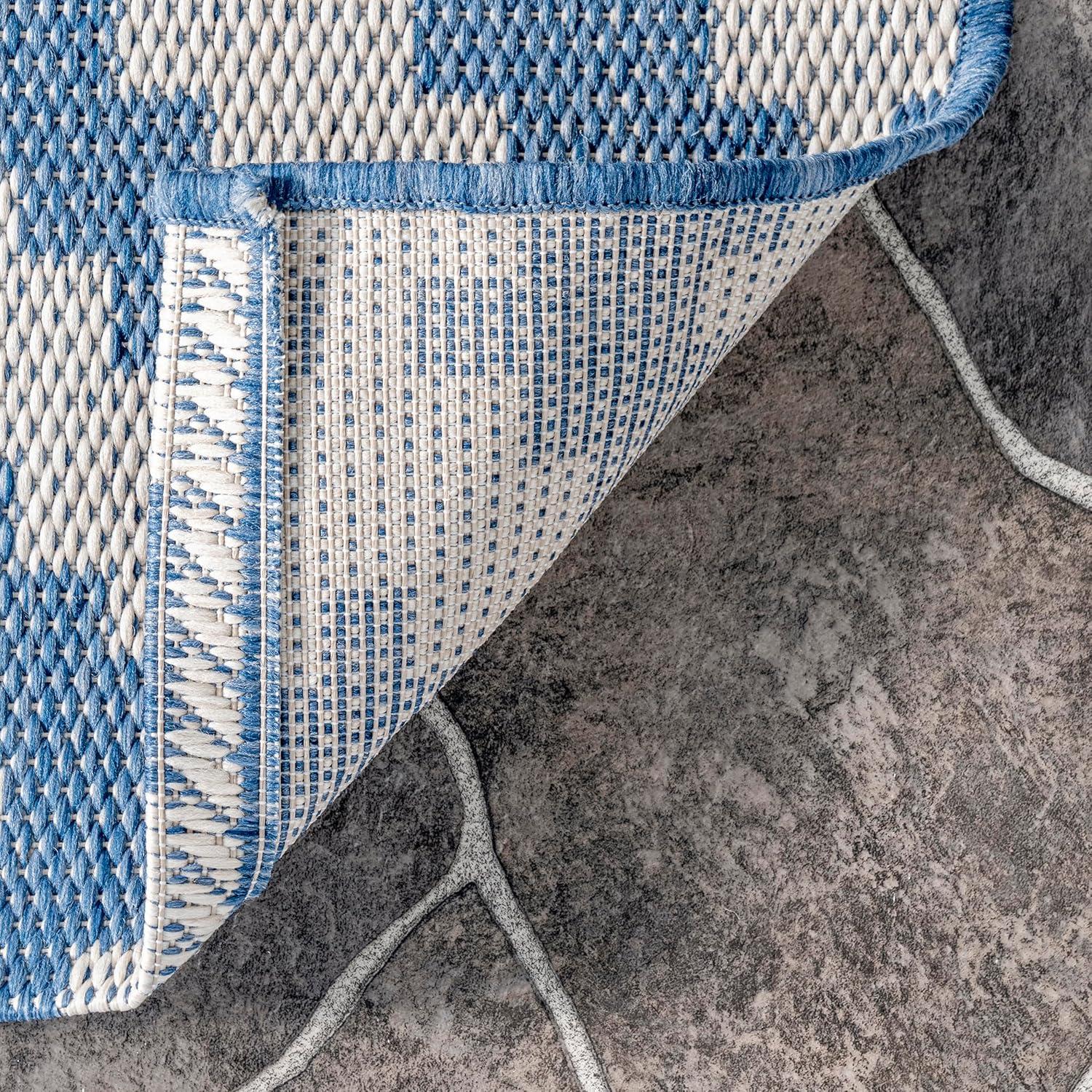 Nuloom Marybelle Trellis 5x8 Indoor/Outdoor Area Rug for Living Room Patio Deck Front Porch Kitchen, Taupe/Ivory
