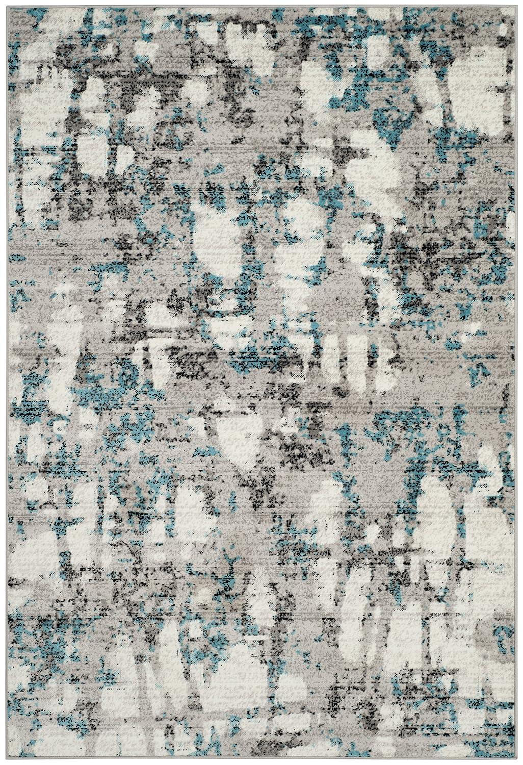 Skyler SKY193 Power Loomed Indoor Area Rug - Grey/Purple - 5'1"x7'6" - Safavieh