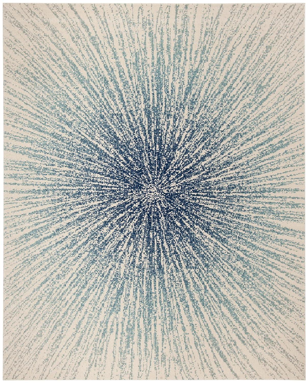 Evoke EVK228 Power Loomed Indoor Area Rug - Royal/Ivory - 11'x15' - Safavieh