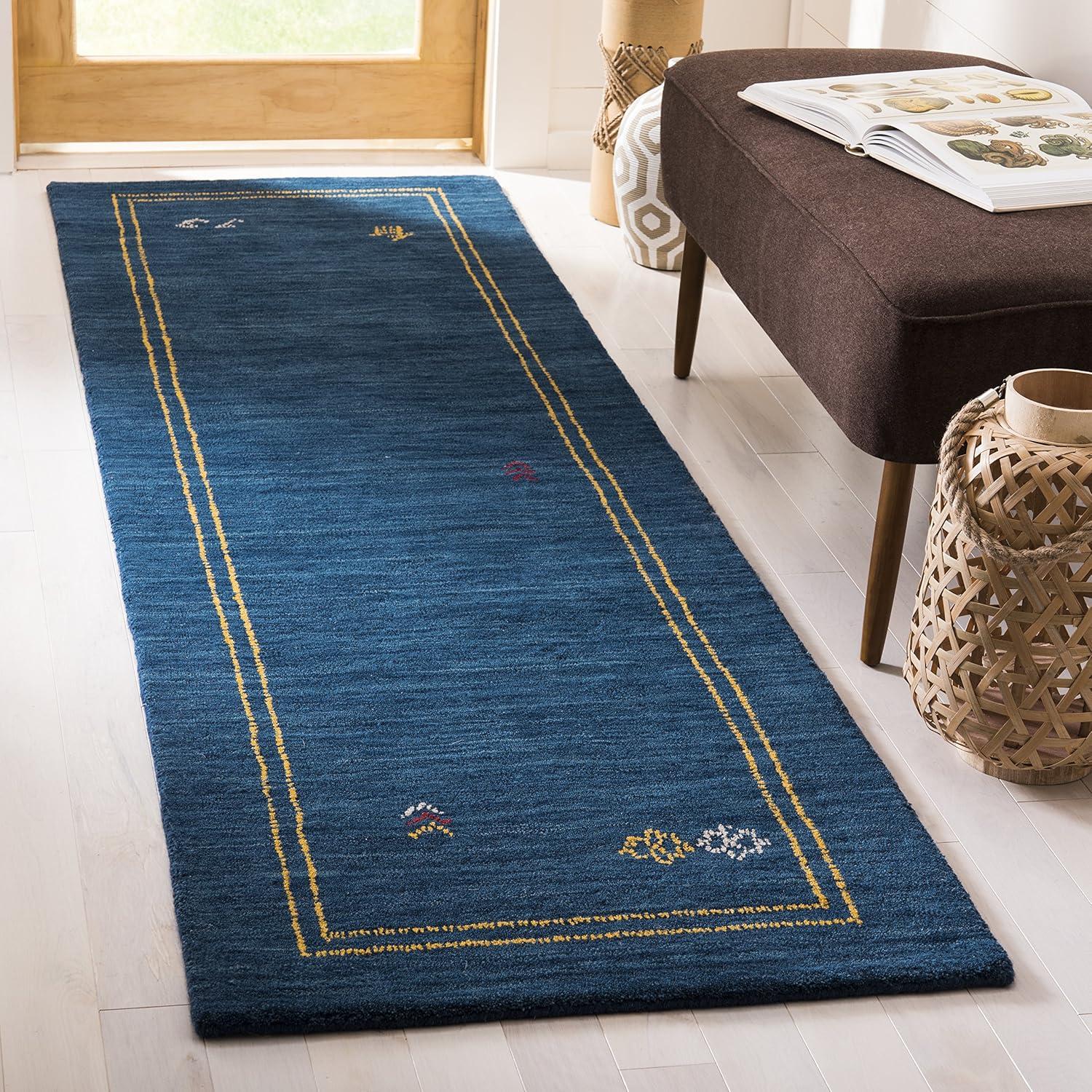 Himalaya HIM588 Hand Loomed Area Rug - Blue/Multi - 8'x10' - Safavieh.
