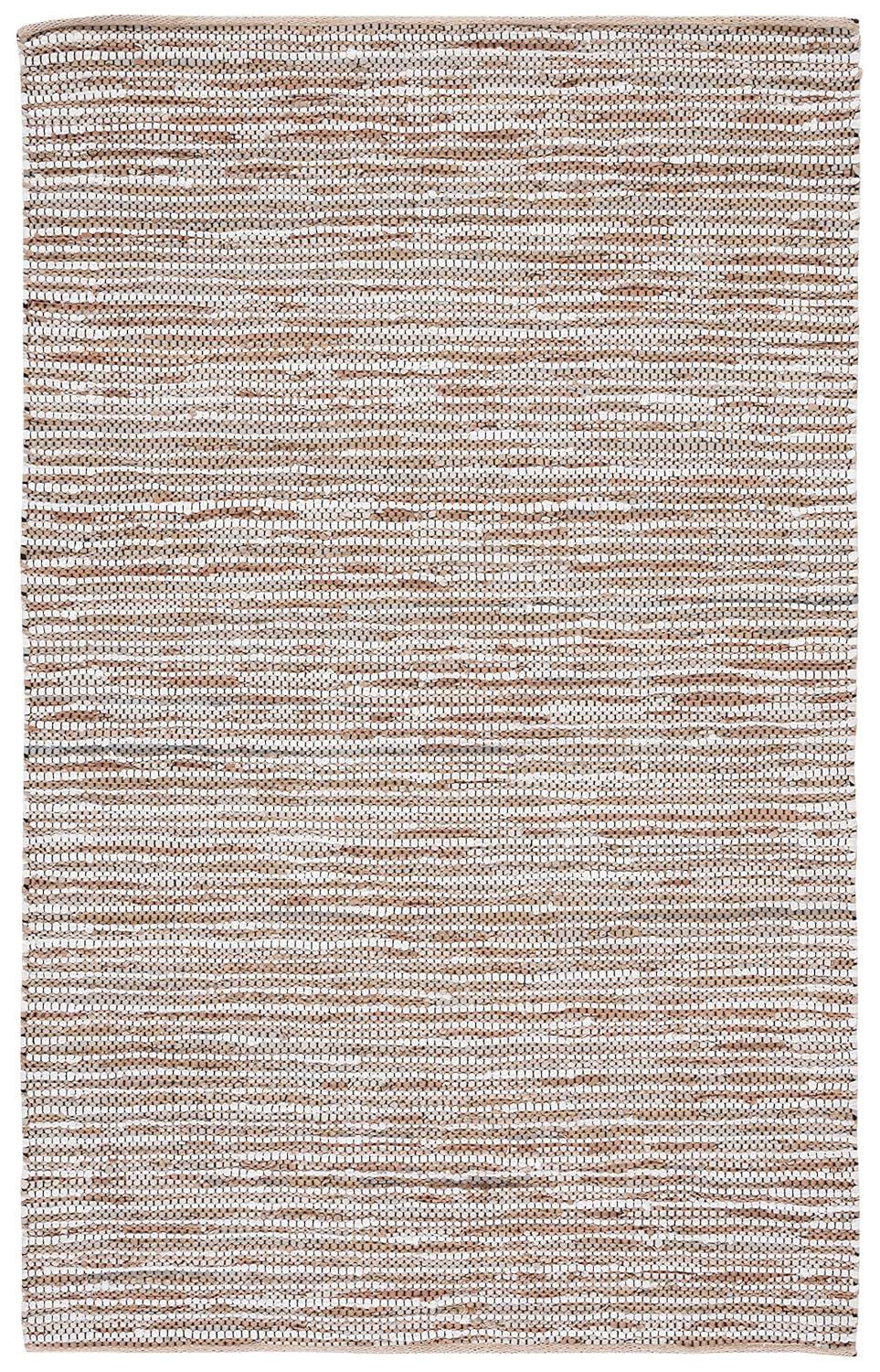 Vintage Leather VTL205 Hand Woven Area Rug - Beige/Ivory - 8'x10' - Safavieh.